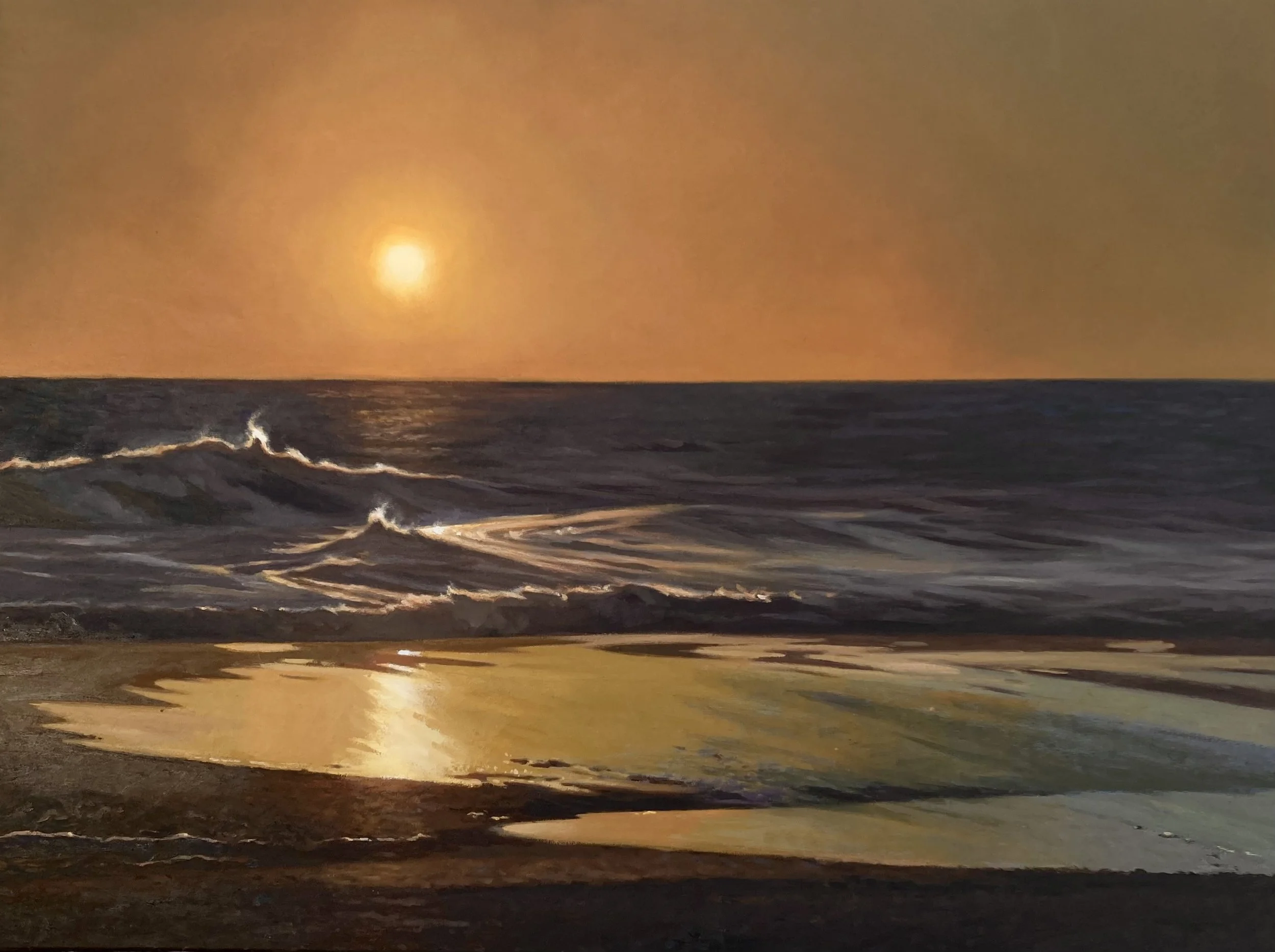 Dianne Panarelli Miller, "Red Skies in the Morning", 30 x 40, Oil on Linen, $4,200 