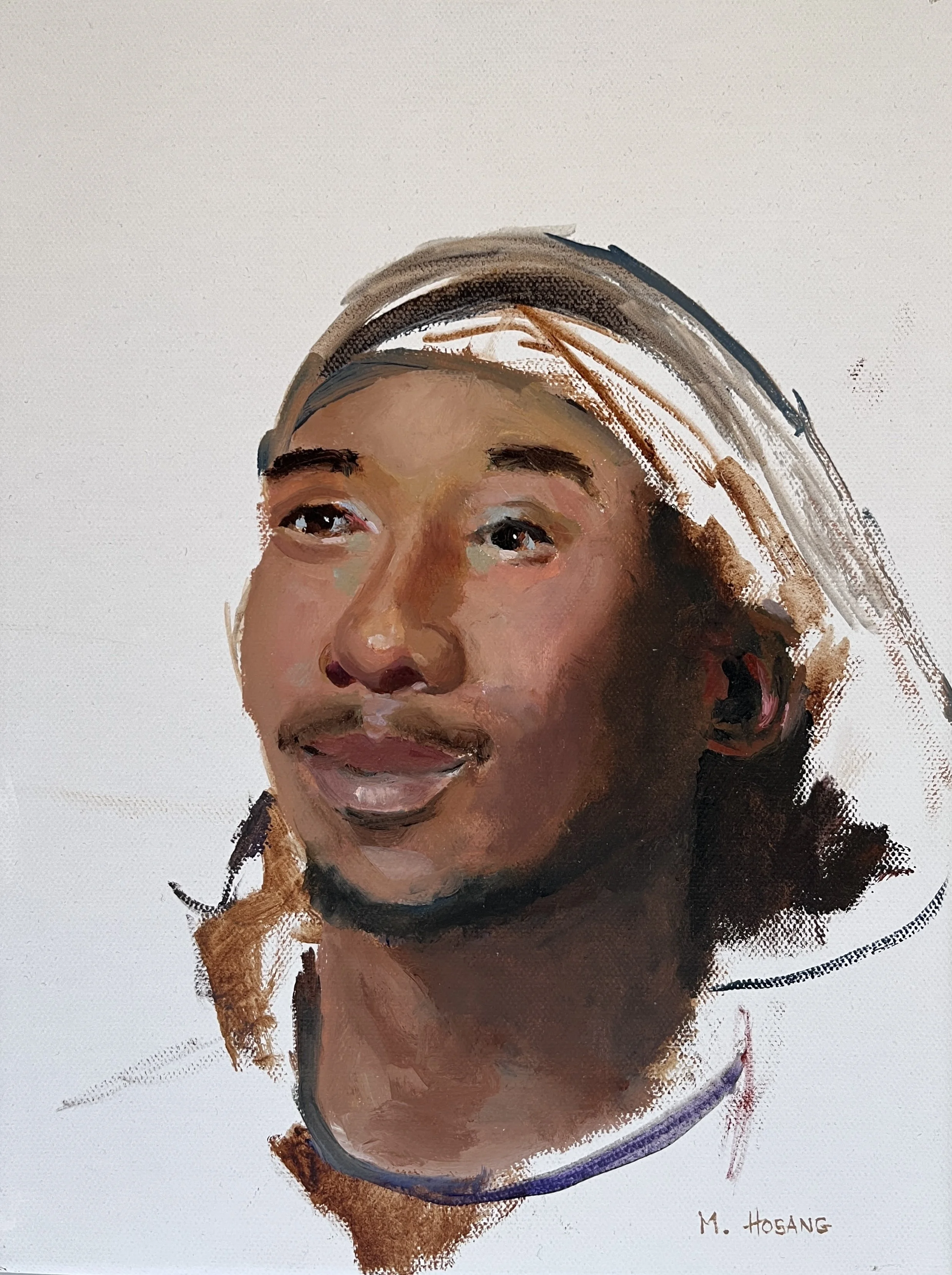 Marie Hosang, "Thomas", Oil on Canvas, 9x12, SOLD