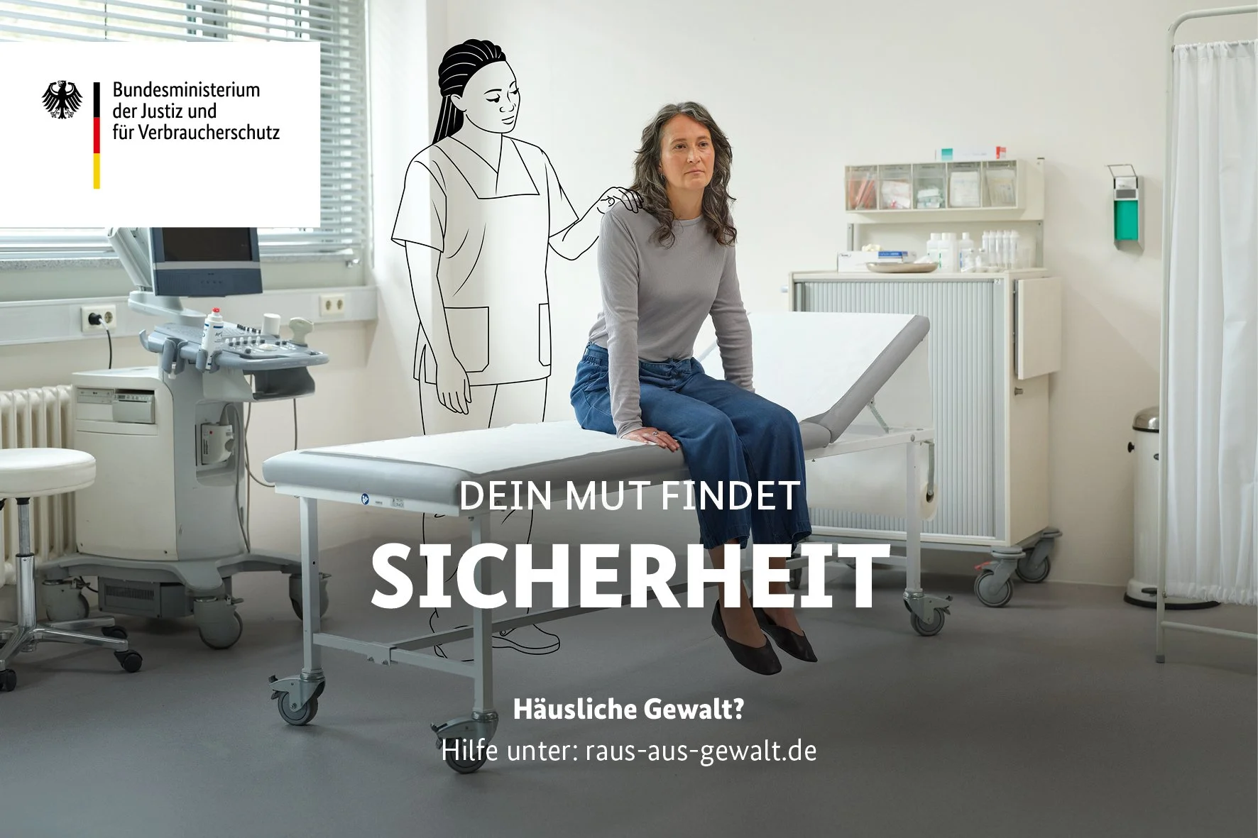 Dein Mut findet Sicherheit: Your courage finds safety.