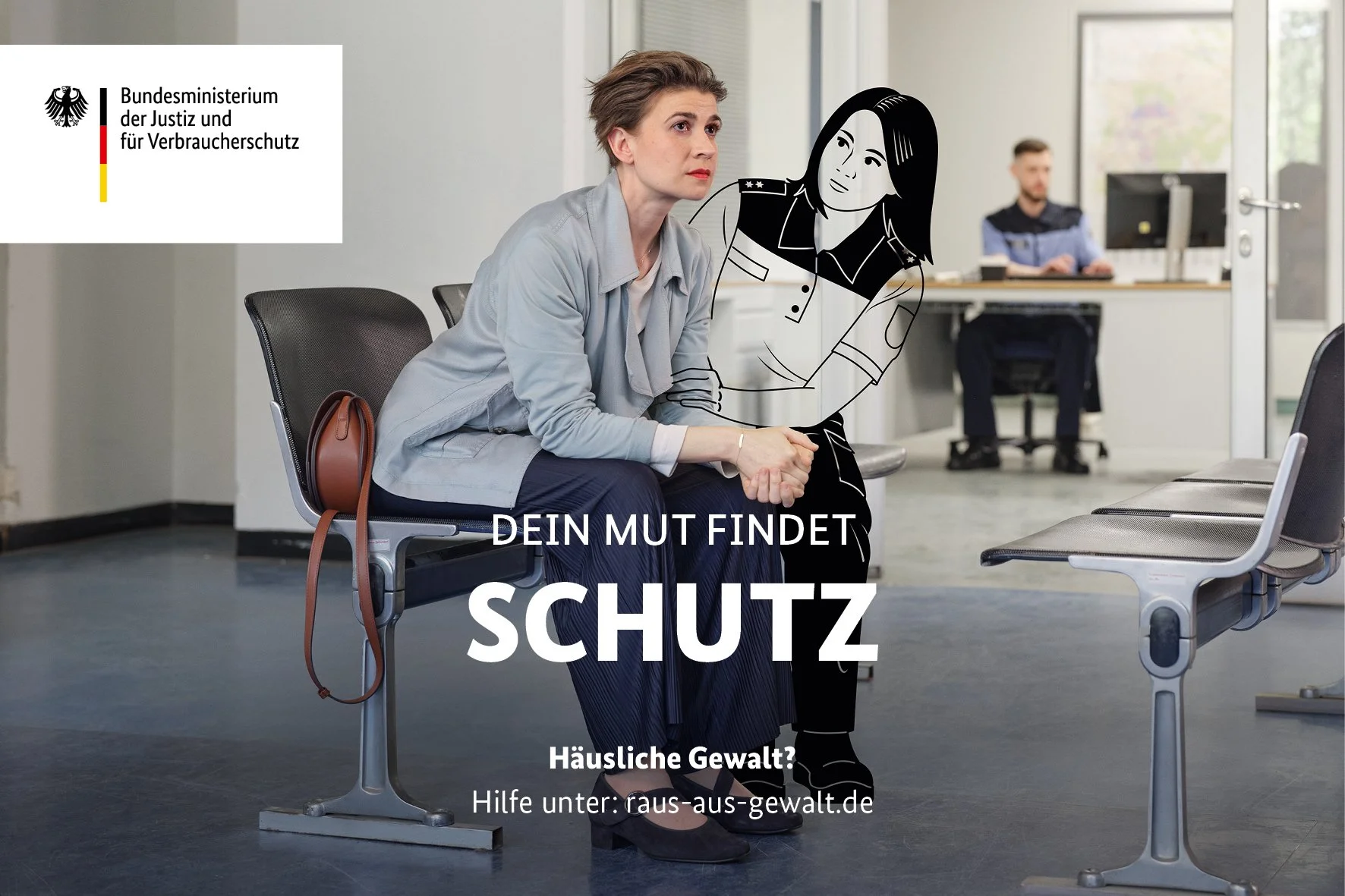 Dein Mut findet Schutz: Your courage finds protection.