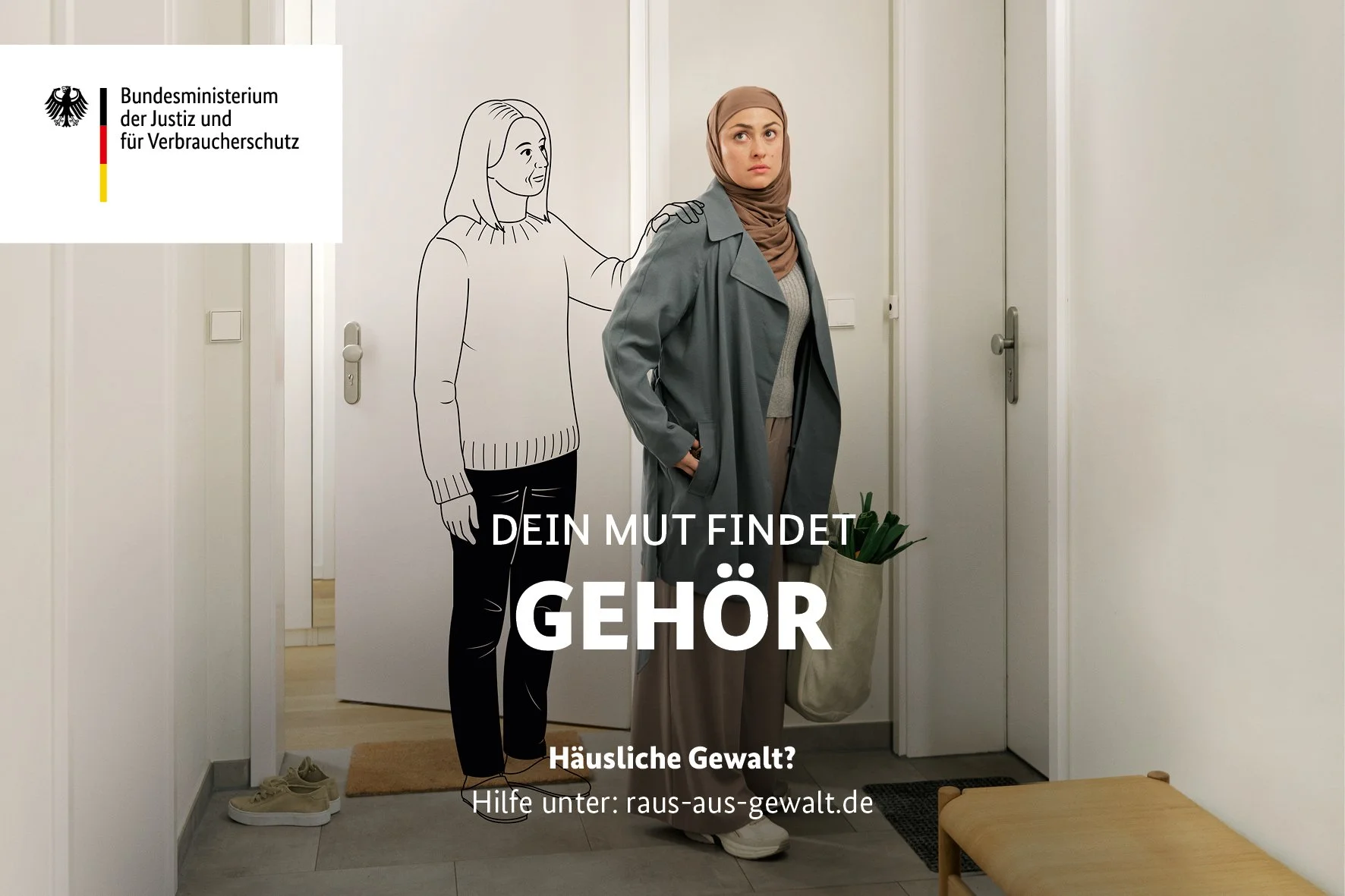 Dein Mut findet Gehör: Your courage is heard.