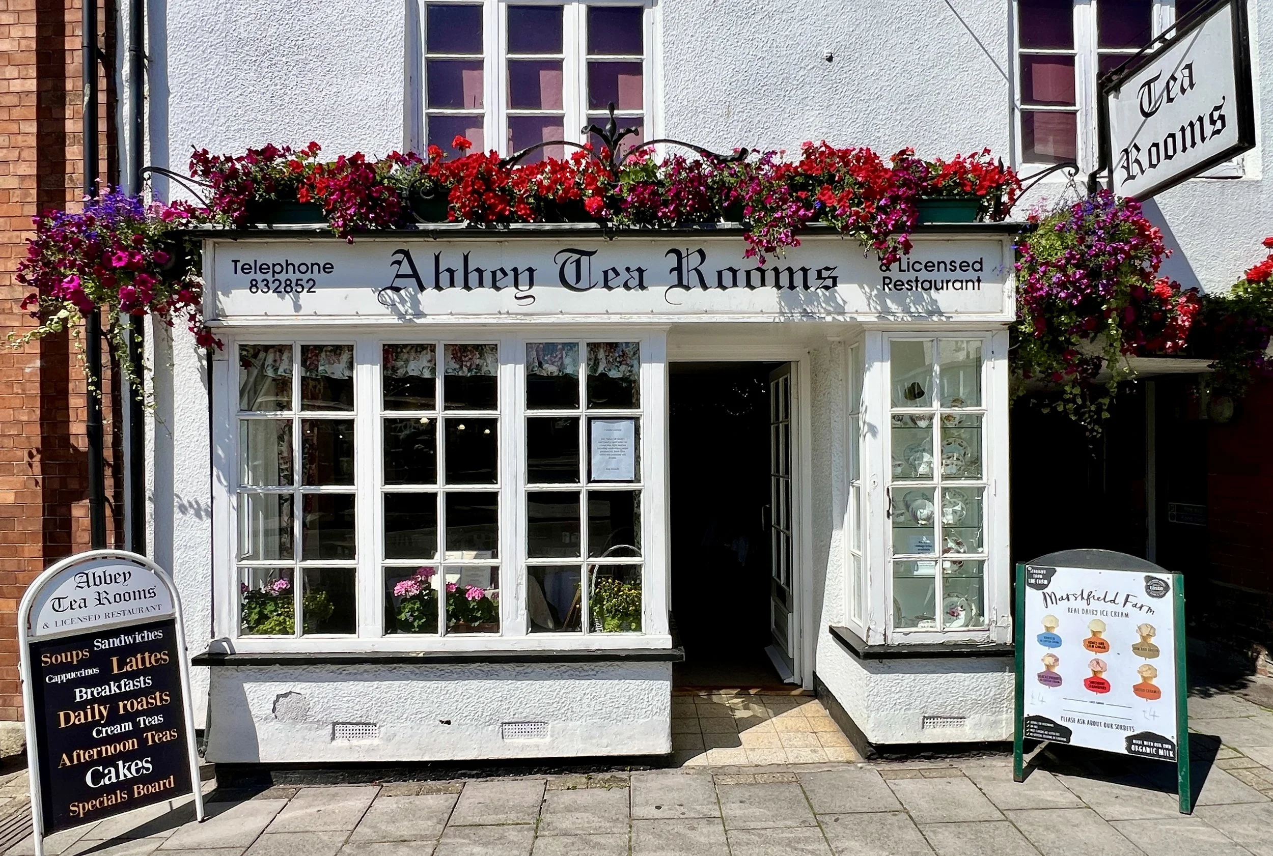 Front entrance to the Abbey Tea Rooms