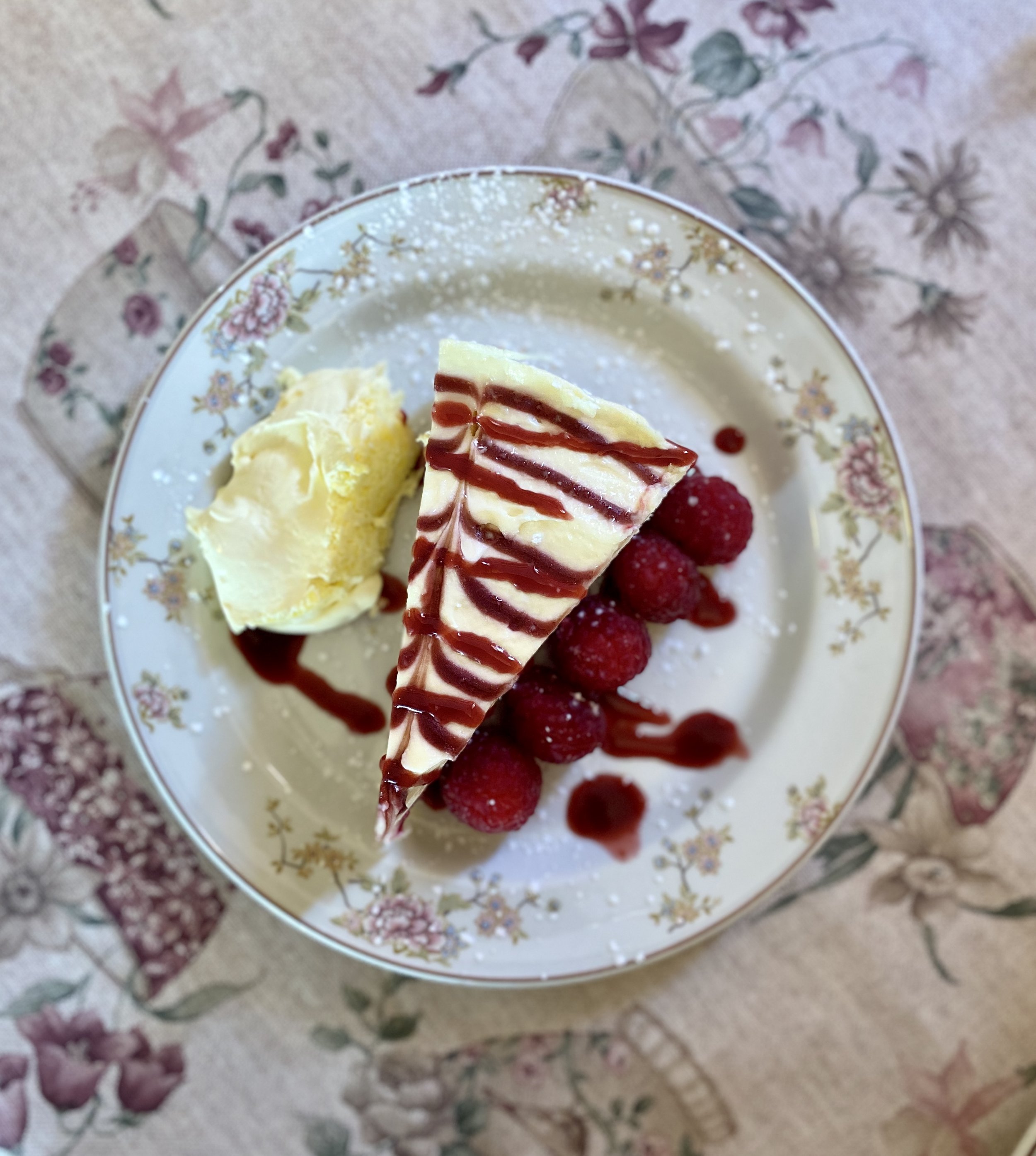 Raspberry cheesecake