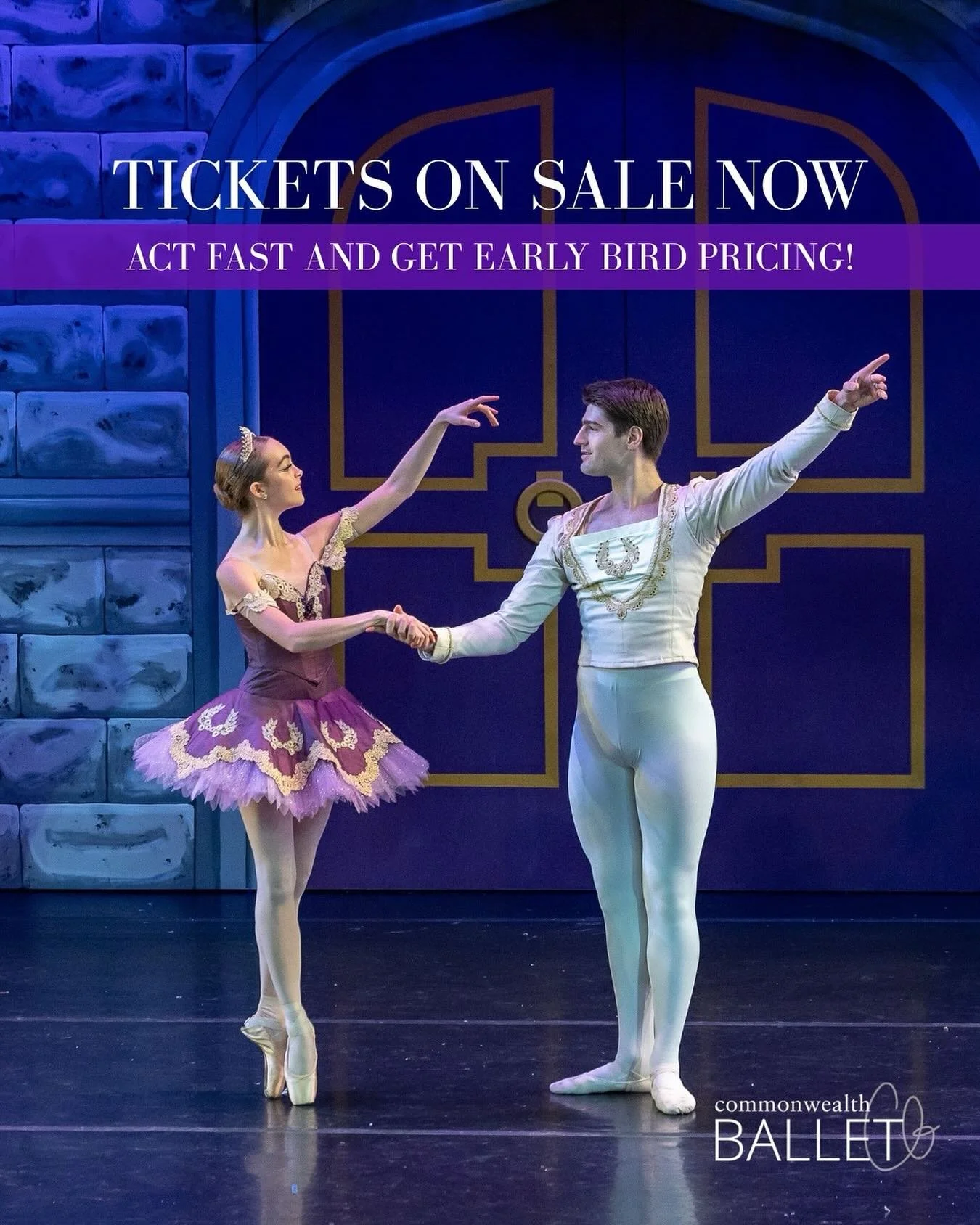 Nutcracker tickets are on sale NOW! &amp; for a limited time you can get 15% off when you use code EARLYBIRD25 at checkout! ❄️

🩰Commonwealth Ballet is a pre-professional youth ballet company that has been bringing young dancers, incredible guest ar