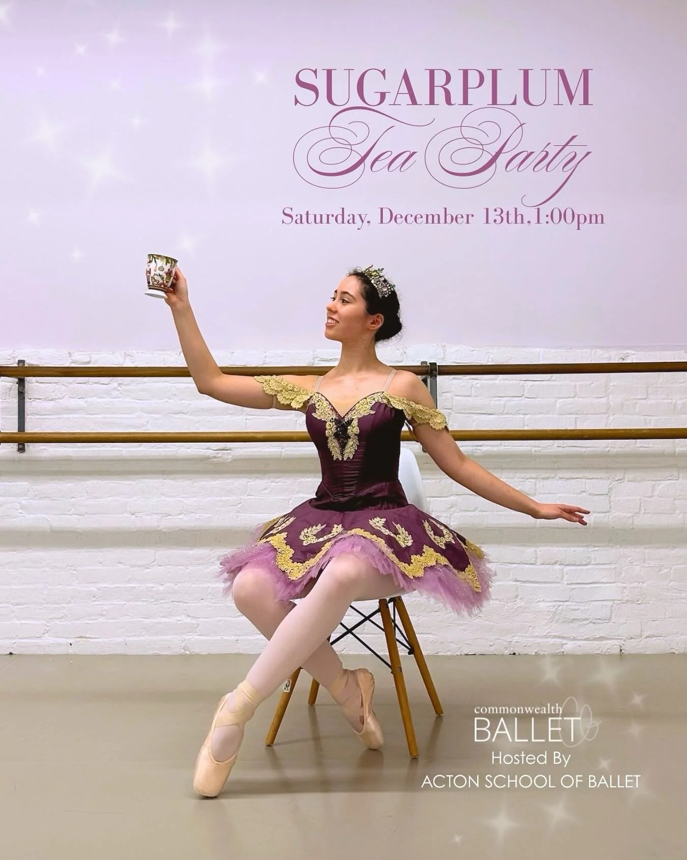 The Sugar Plum Fairy invites you to join her in the Land of Sweets for an afternoon of dancing, craft making, treats, and meet &amp; greet with your favorite Nutcracker characters.🍬🩰

🔗Tickets on sale now - only a FEW LEFT✨!! Link in bio 🫖✨

#sug