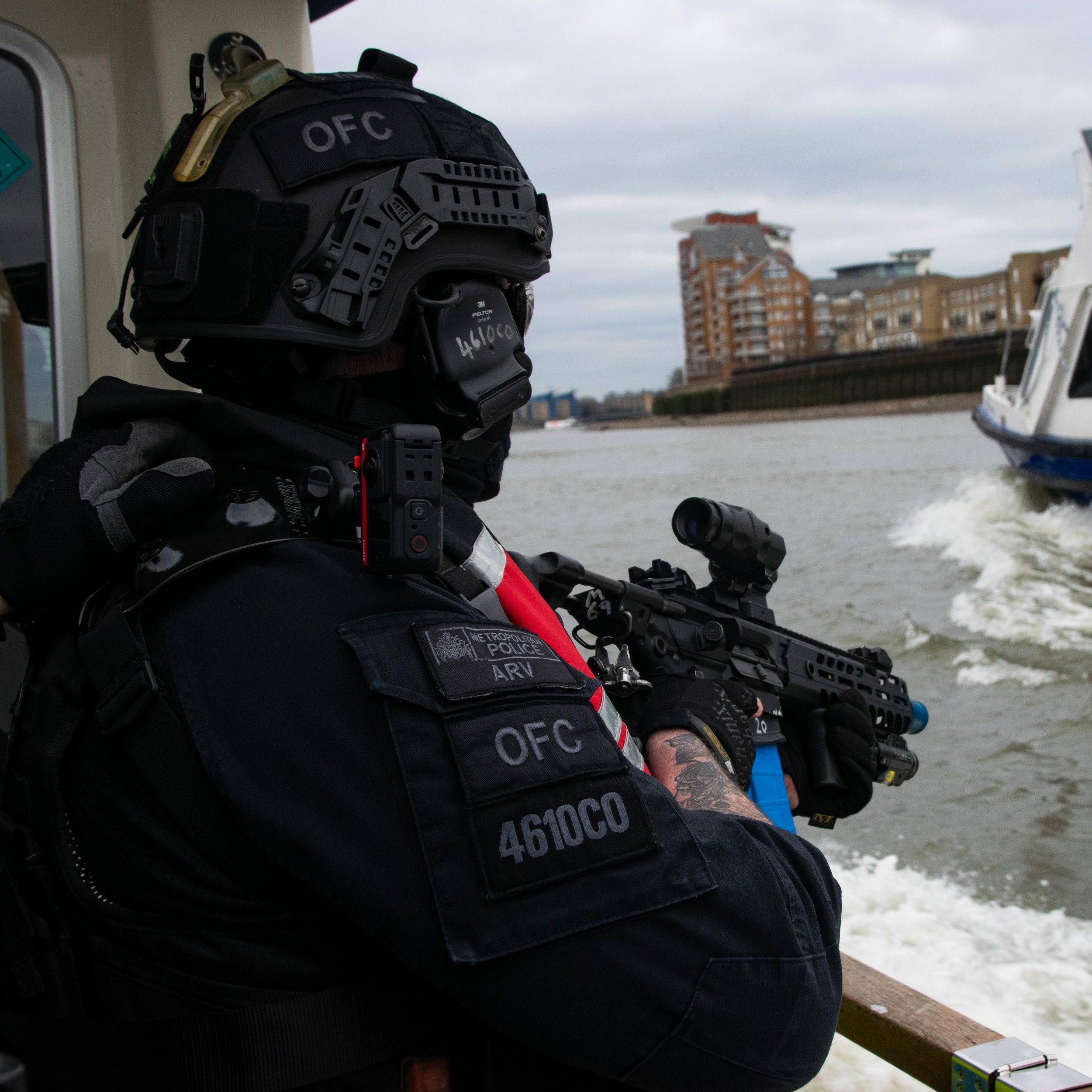 Protective helmet equipment for police and tactical professionals