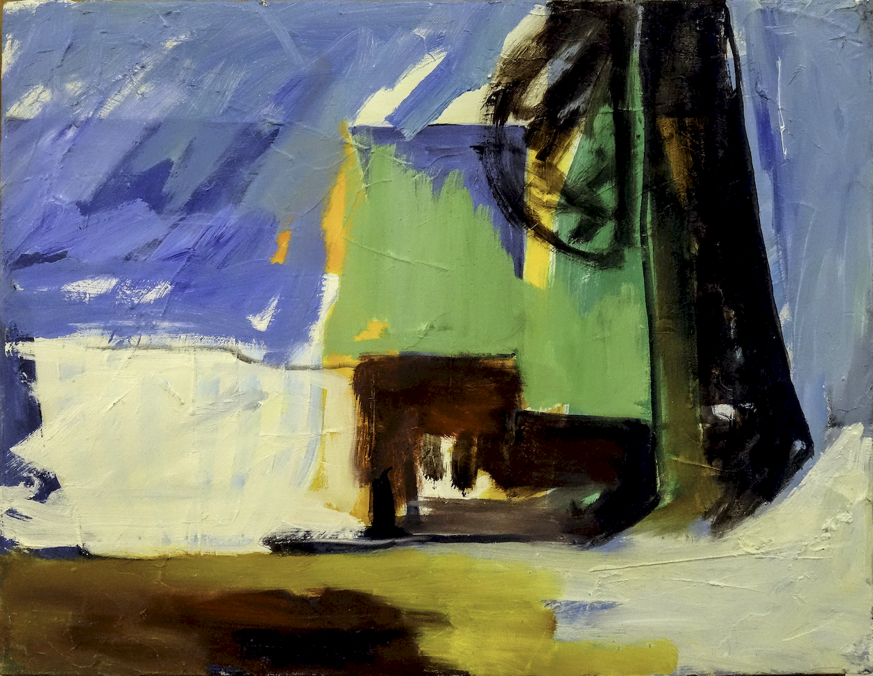 LA MAISON SOUS LE BAOBAB
Huile sur toile,non daté, non signé,
27 x 35 cm