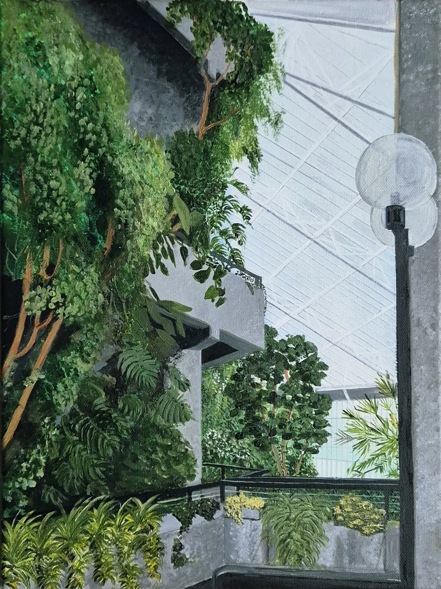 Barbican Conservatory
30cm x 40cm
Acrylic on Canvas