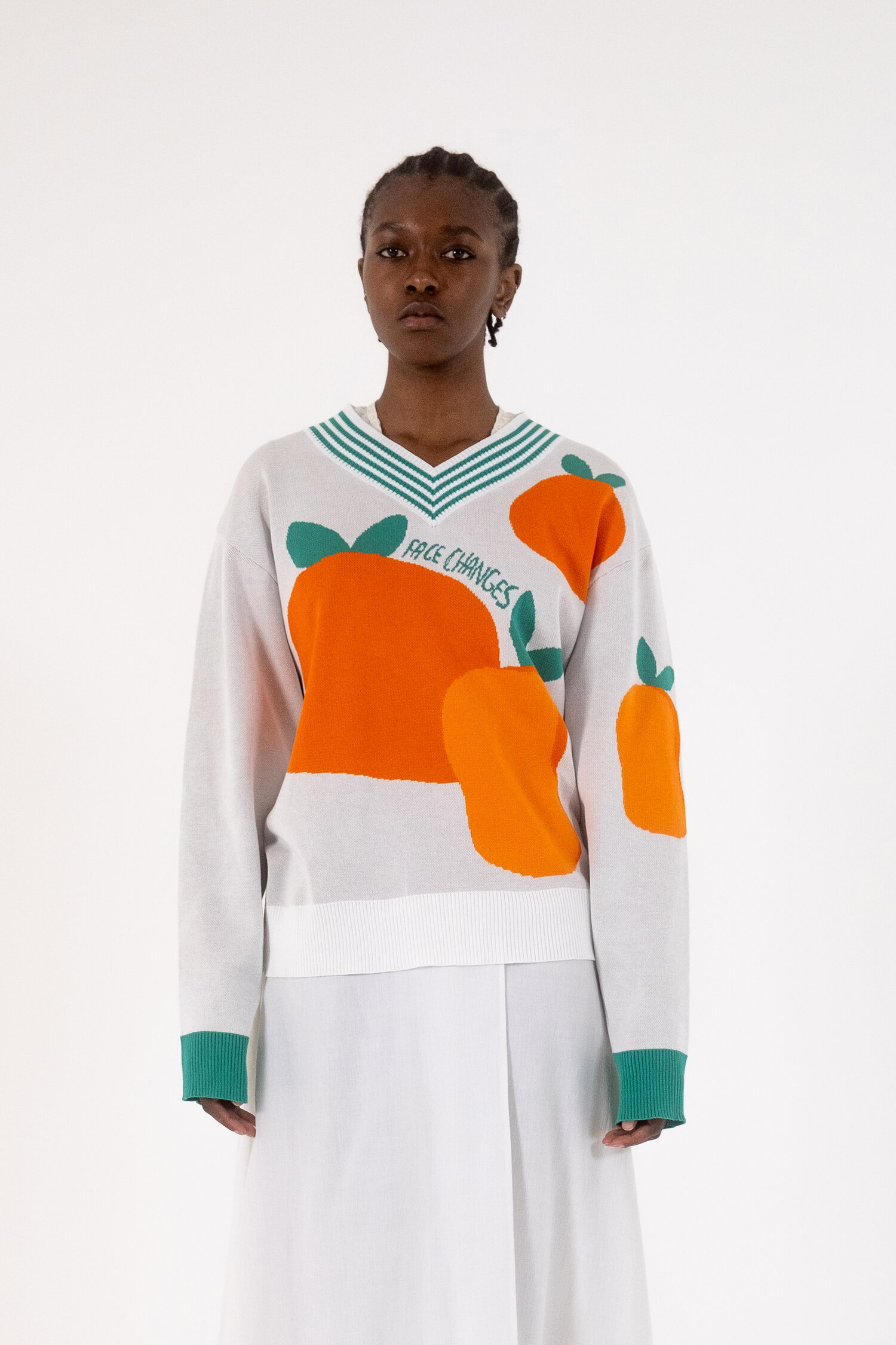 Oranges Sweater Face