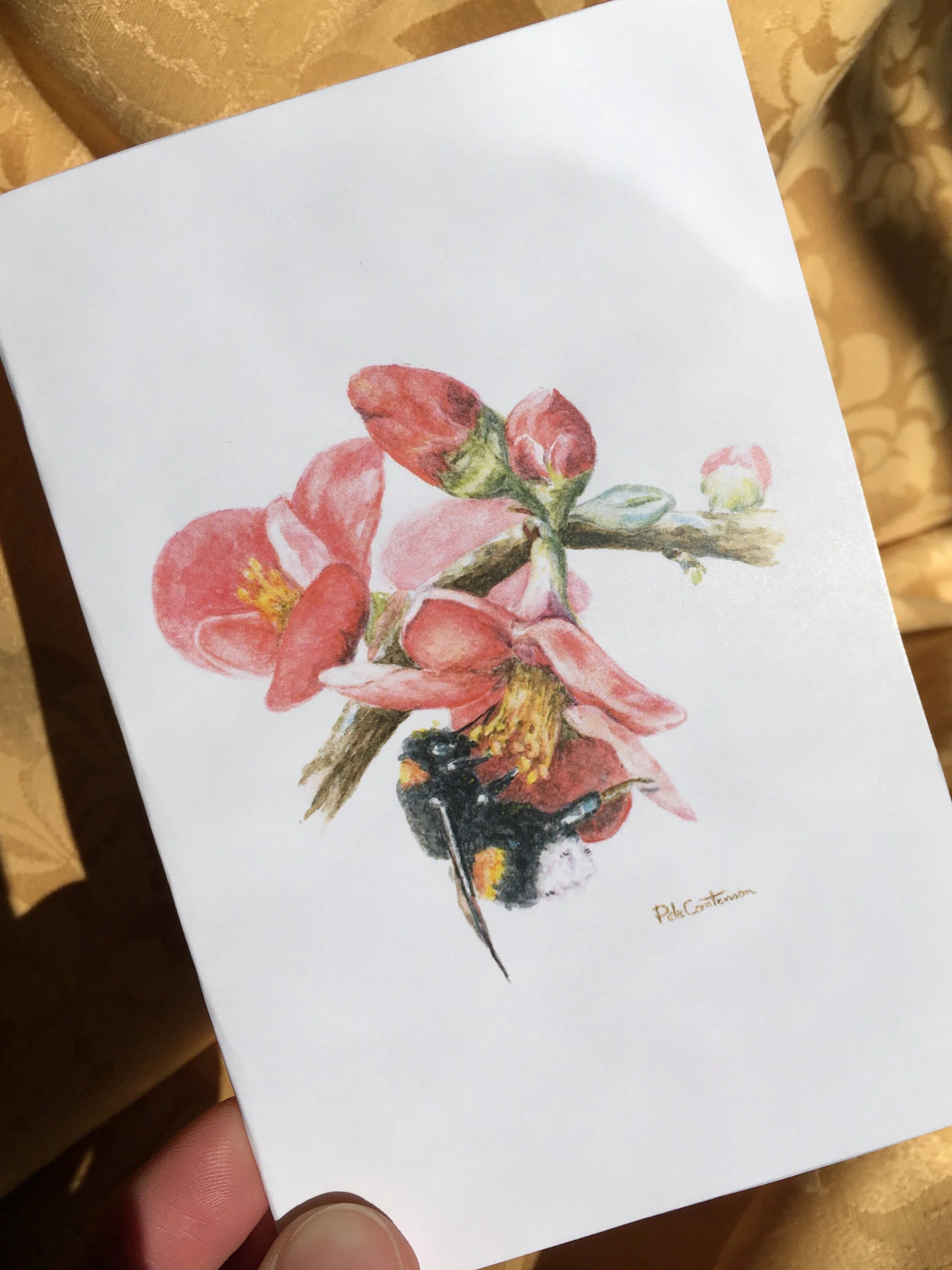 Carte à deux volets "Pommier du Japon"