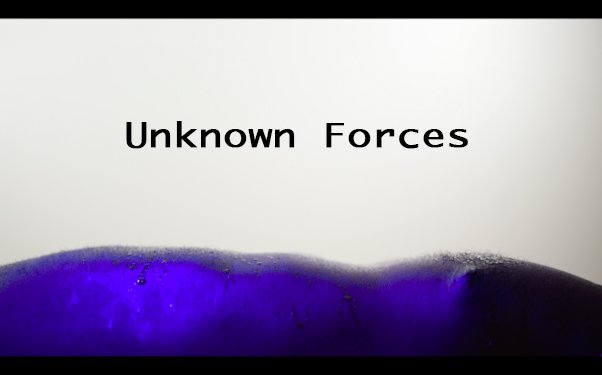Single Channel Video Installation, 6:36 min: Unknown Forces.