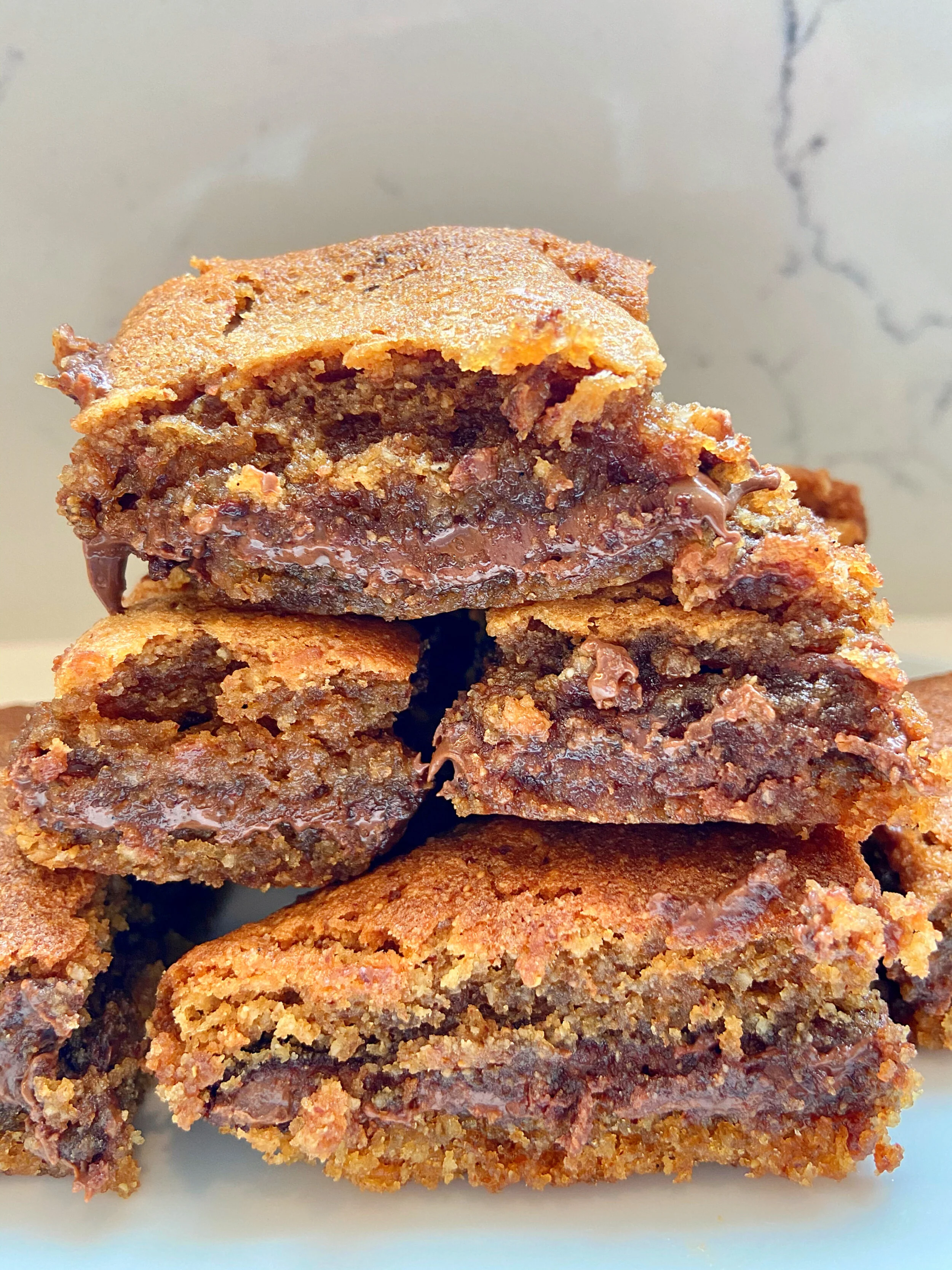 Nutella Stuffed Blondies