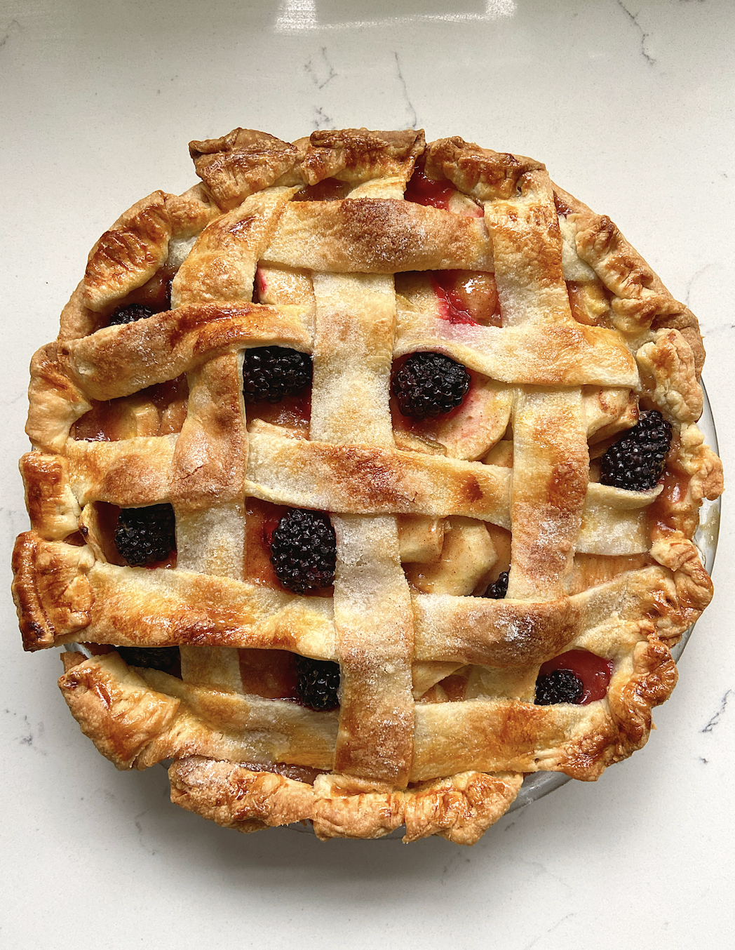 Apple and Blackberry Pie