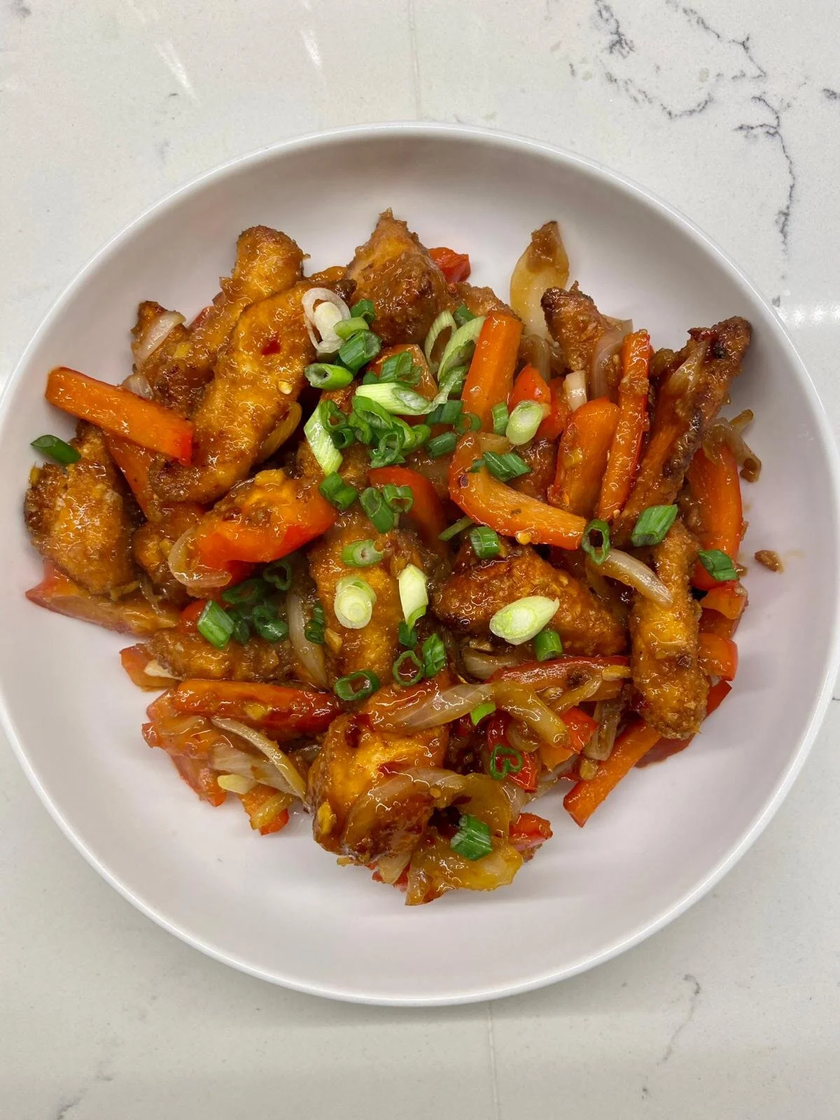 Crispy Shredded Chicken in Sweet Chilli Sauce