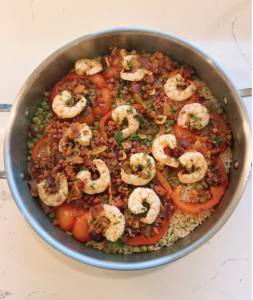 Cajun Prawn &amp; Pepper Bake