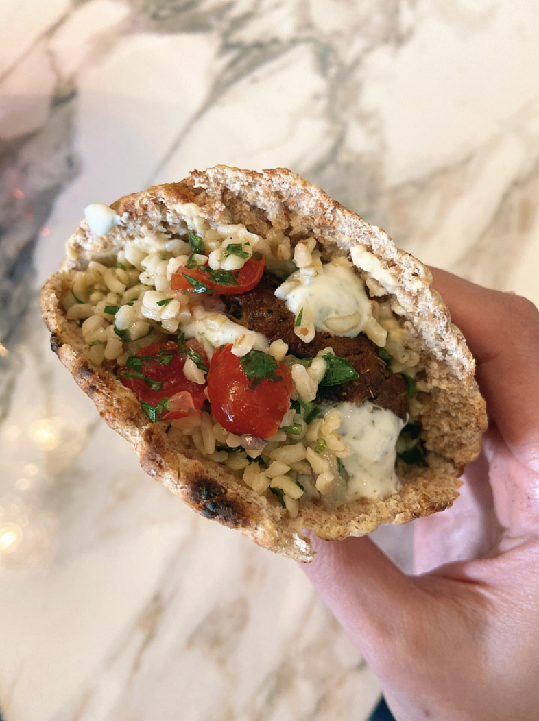 Stuffed Lamb Pita