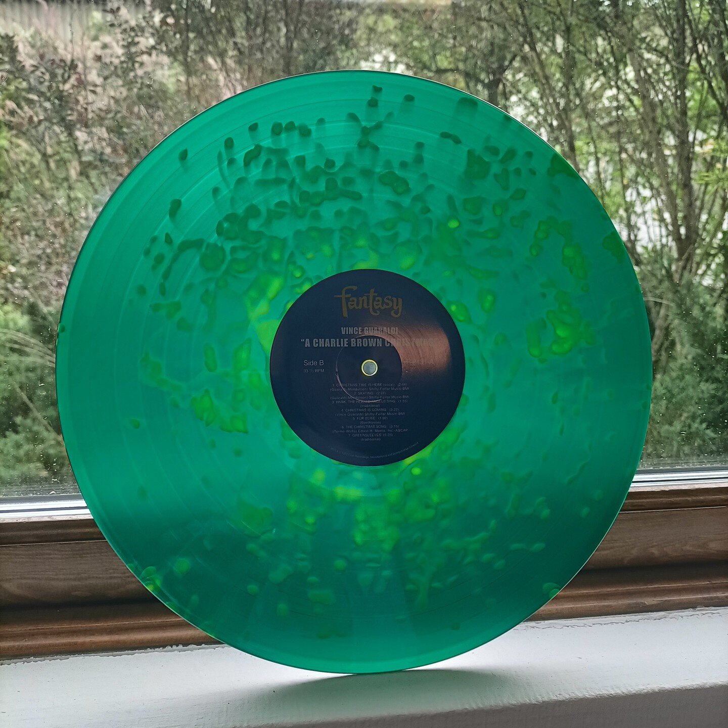 That A Charlie Brown Christmas colored/custom LP, it's also clear! #clearvinyl #customvinyl