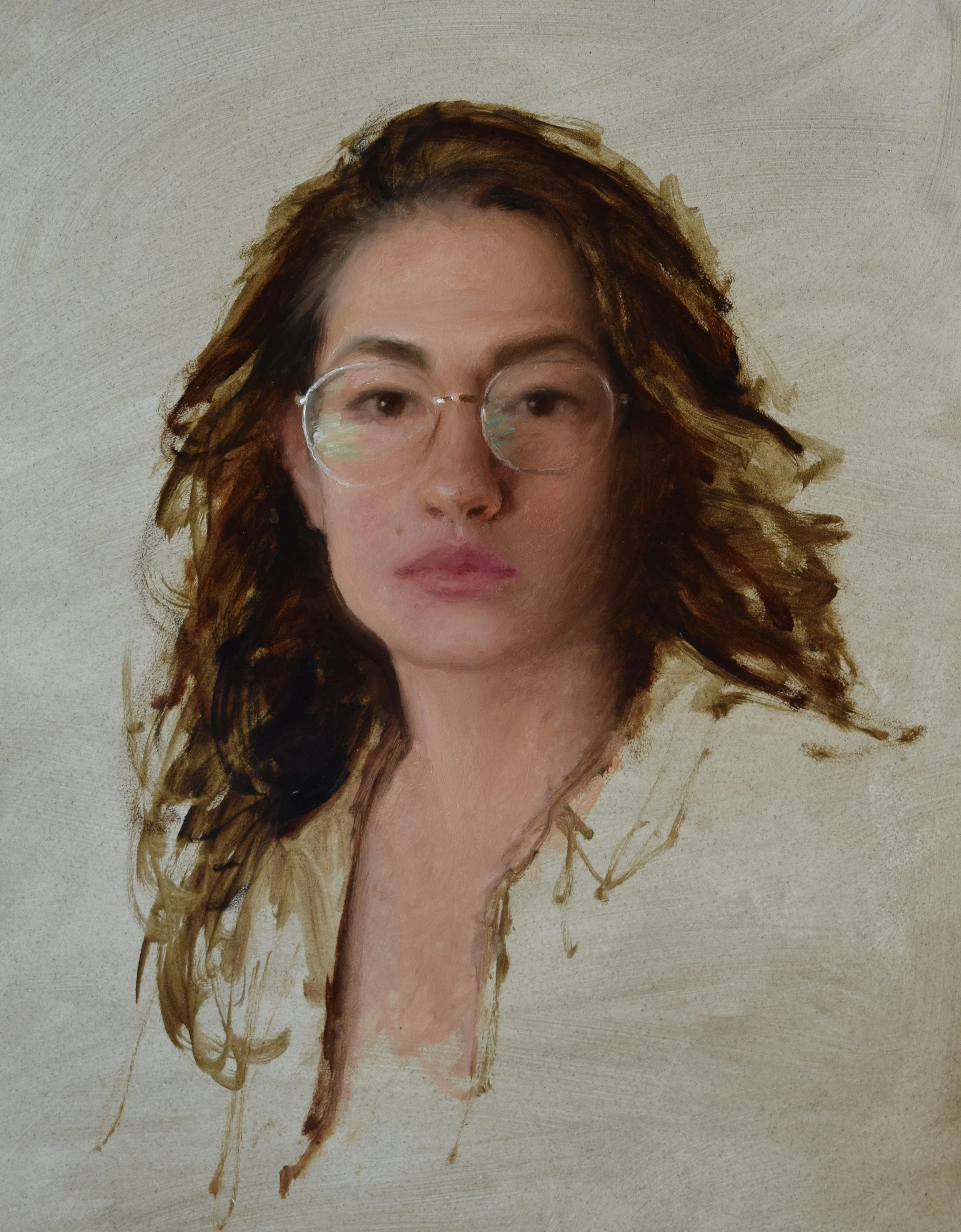 "Gabby" 2024 - 16 x 12, oil on panel