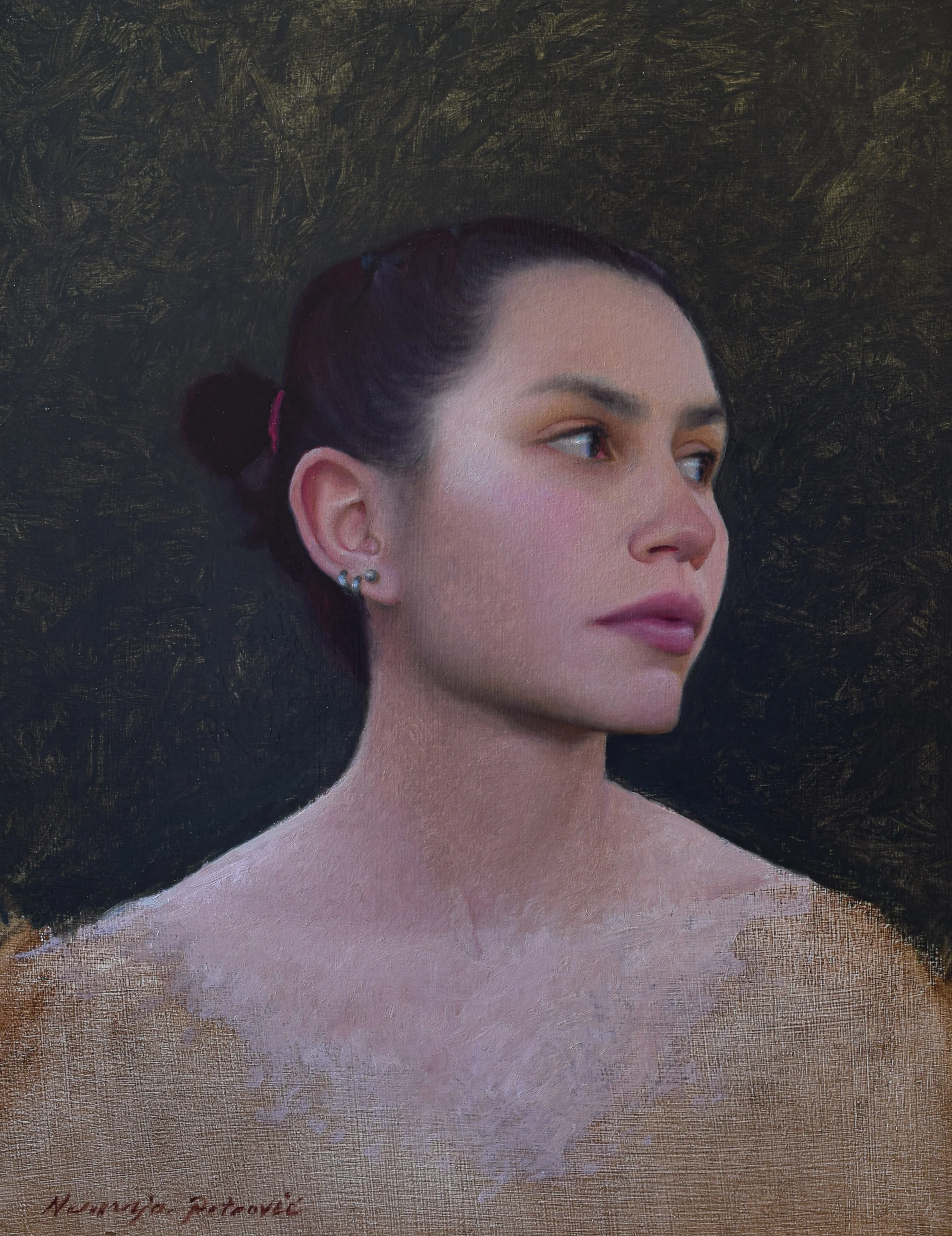 "Olivia" 2022 - 18 x 14, oil on panel 