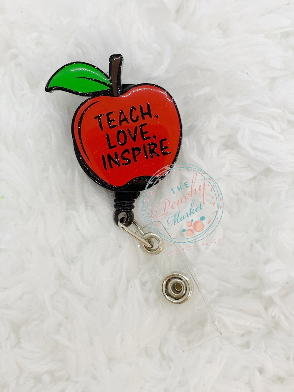 Teacher Apple Badge Reel — The Peachy Market