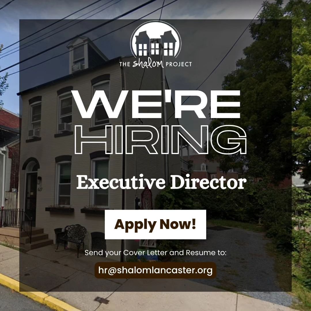 The Shalom Project is hiring for our next Executive Director! This is a half time position that will&nbsp;guide the organization and support our young adult participants. Find the job description on our website at the link in our bio. To apply, submi