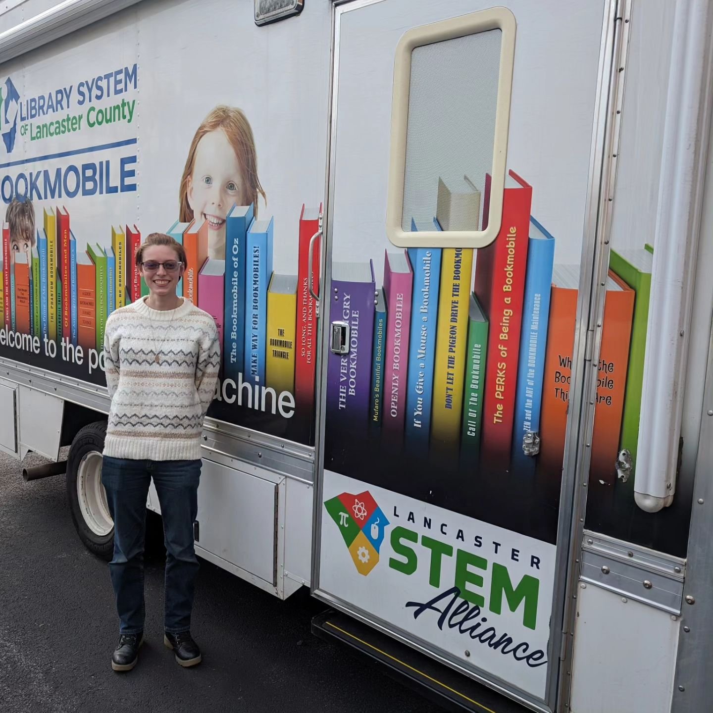Sara Poiry&rsquo;s Shalom Project service placement is with the Library System of Lancaster County&rsquo;s Bookmobile!

Sara&rsquo;s supervisor, Audrey Lilley, says,&nbsp;&nbsp;&quot;Sara's combination of attention to detail and creative ability make
