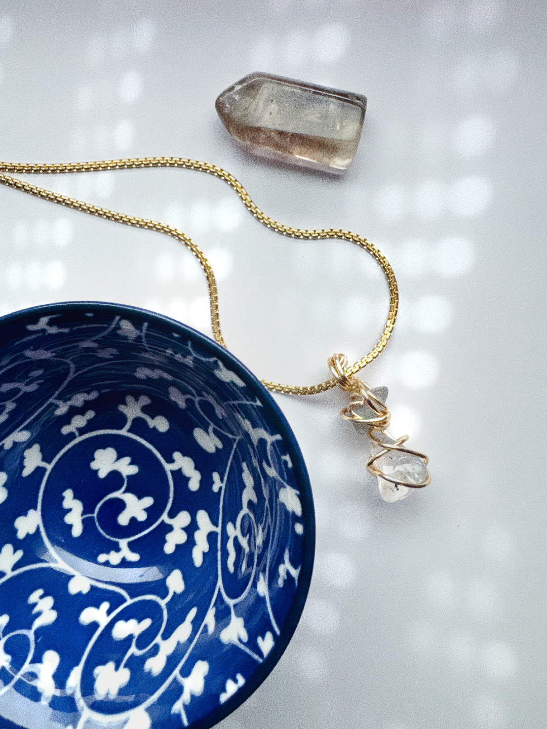 The Crystal Beam Necklace ( NEW)