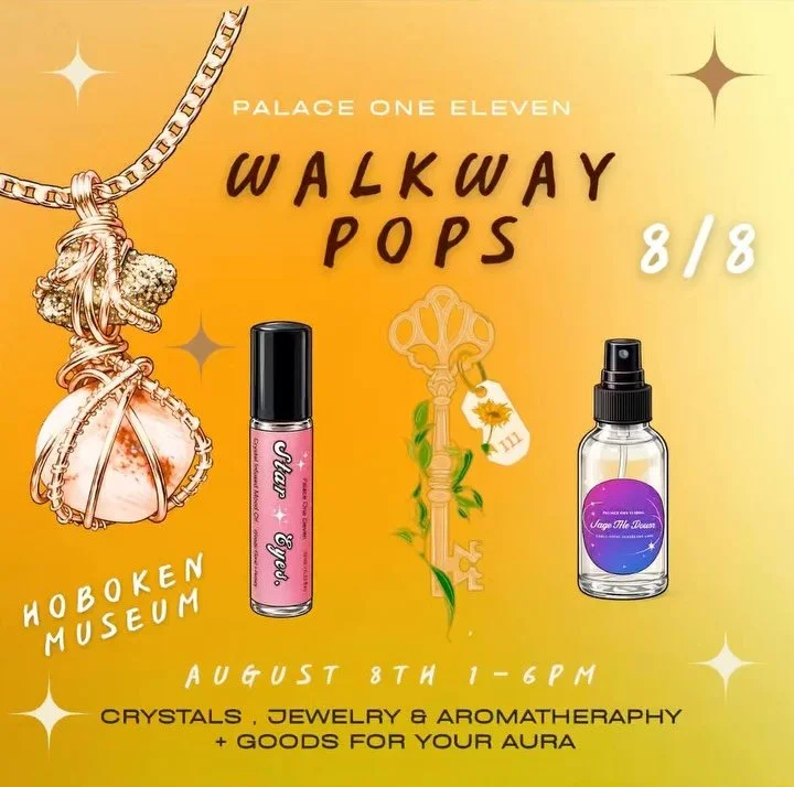 Back at the Hoboken Museum this Saturday! 🩷✨8.8 ♾️

Come by, say hi, and stock up on some of your beloved favorites. I&rsquo;ll be bringing a beautiful mix of crystals, body care, and jewelry, and I&rsquo;ll also be wire wrapping jewelry throughout 