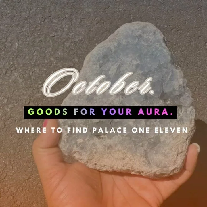 Goods For Your Aura October 🍂✨

October is looking full in the best way. We will be popping up around NYC and Jersey, bringing Palace goods along for a few markets, gathering for a sound bath, and getting creative with a charm bracelet workshop. 

I