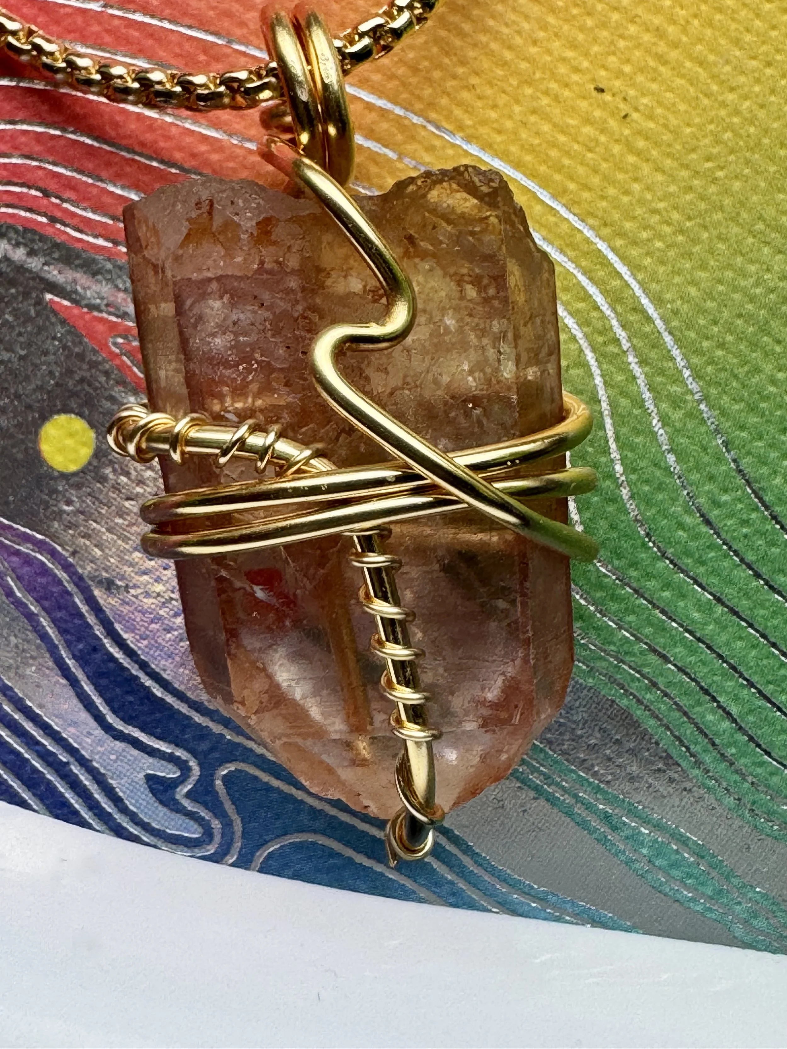 Tangerine Quartz Necklace (NEW)