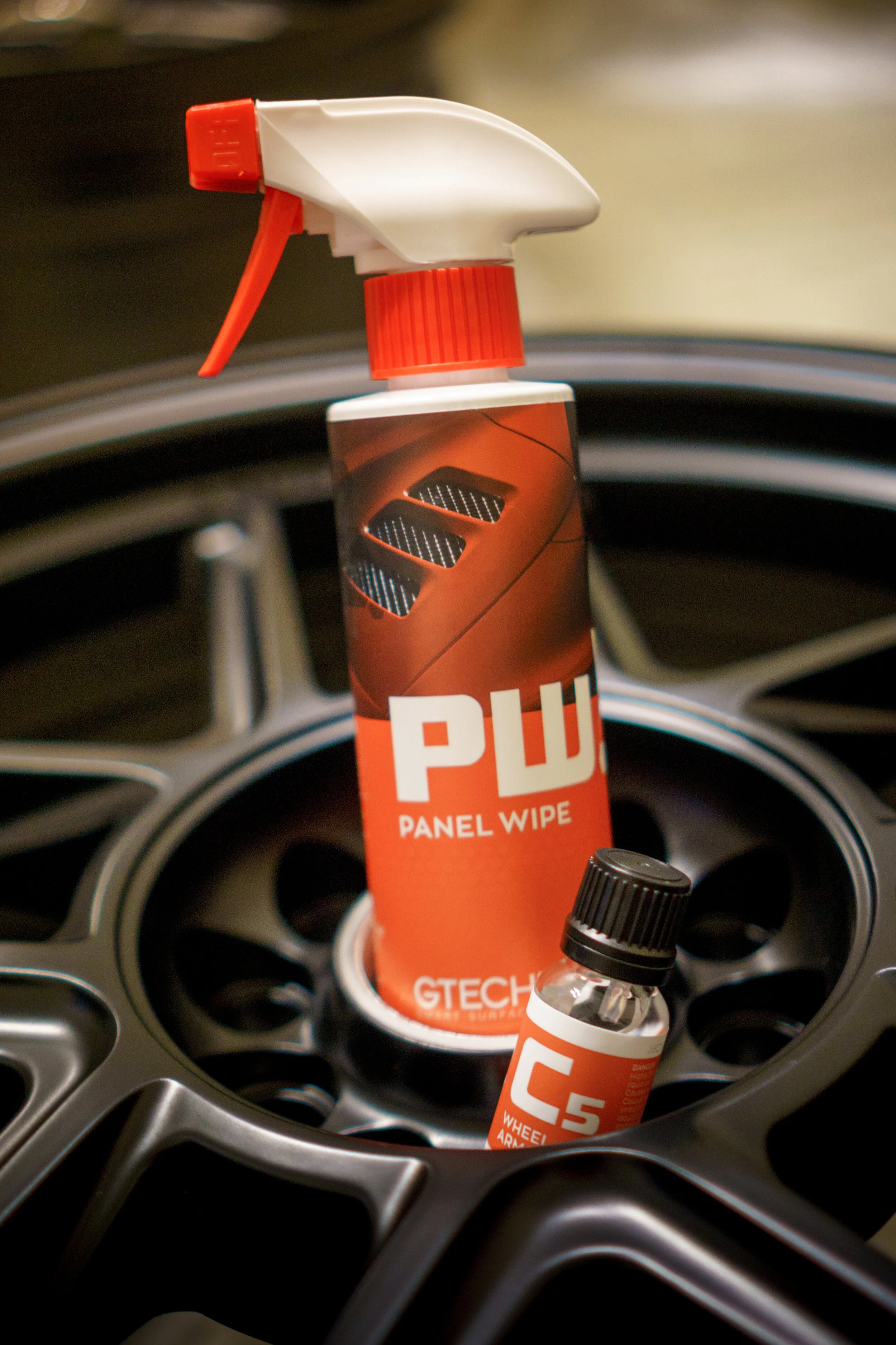 Gtechniq ceramic coating product bottle used by EIGHTYNINE VWS for professional ceramic coating application in Little Elm, TX