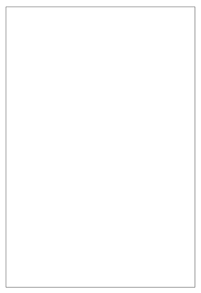 Empty white page with black border outline and inner border.