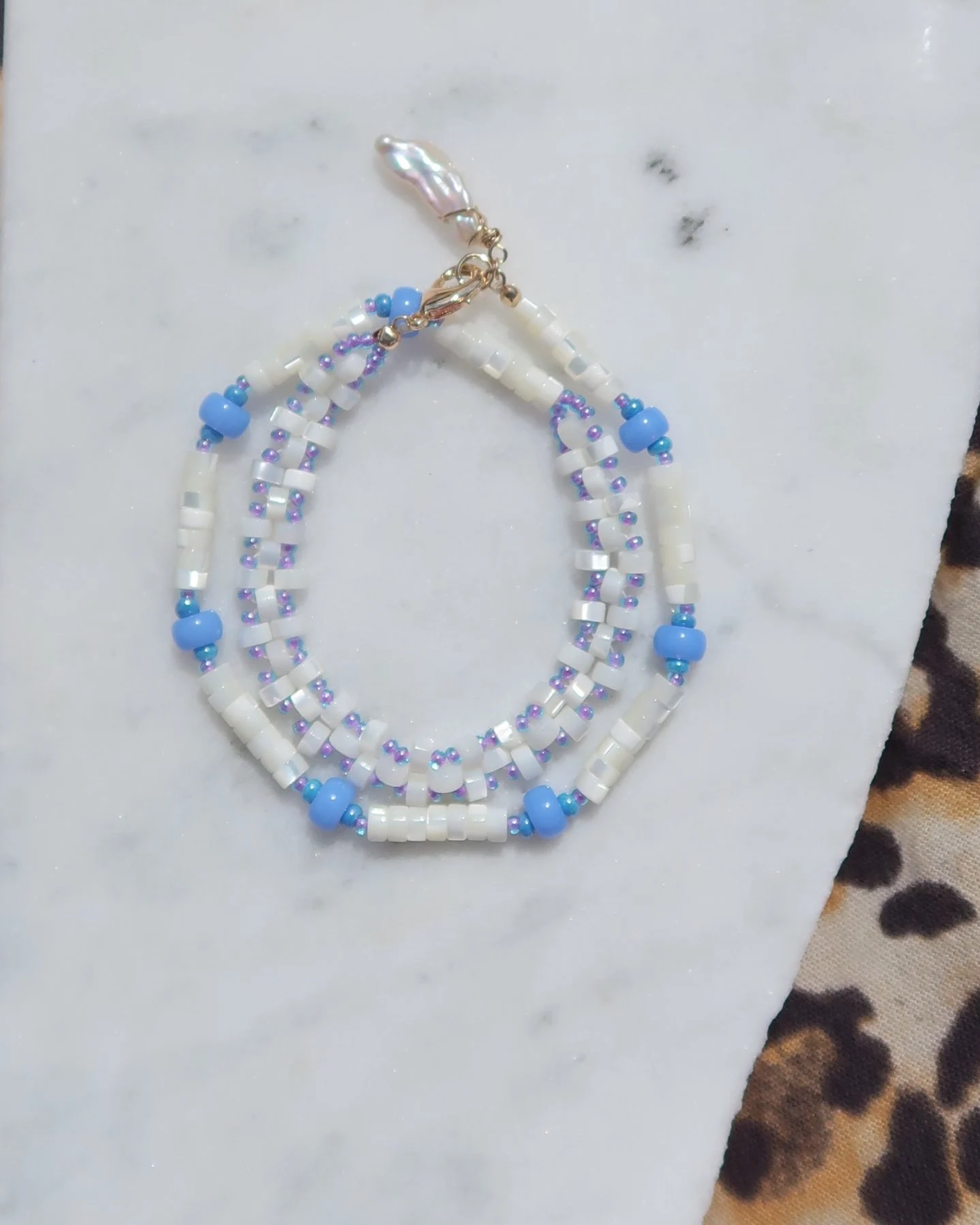 Serenity AAA Mother-of-Pearl Chalcedony Bracelet