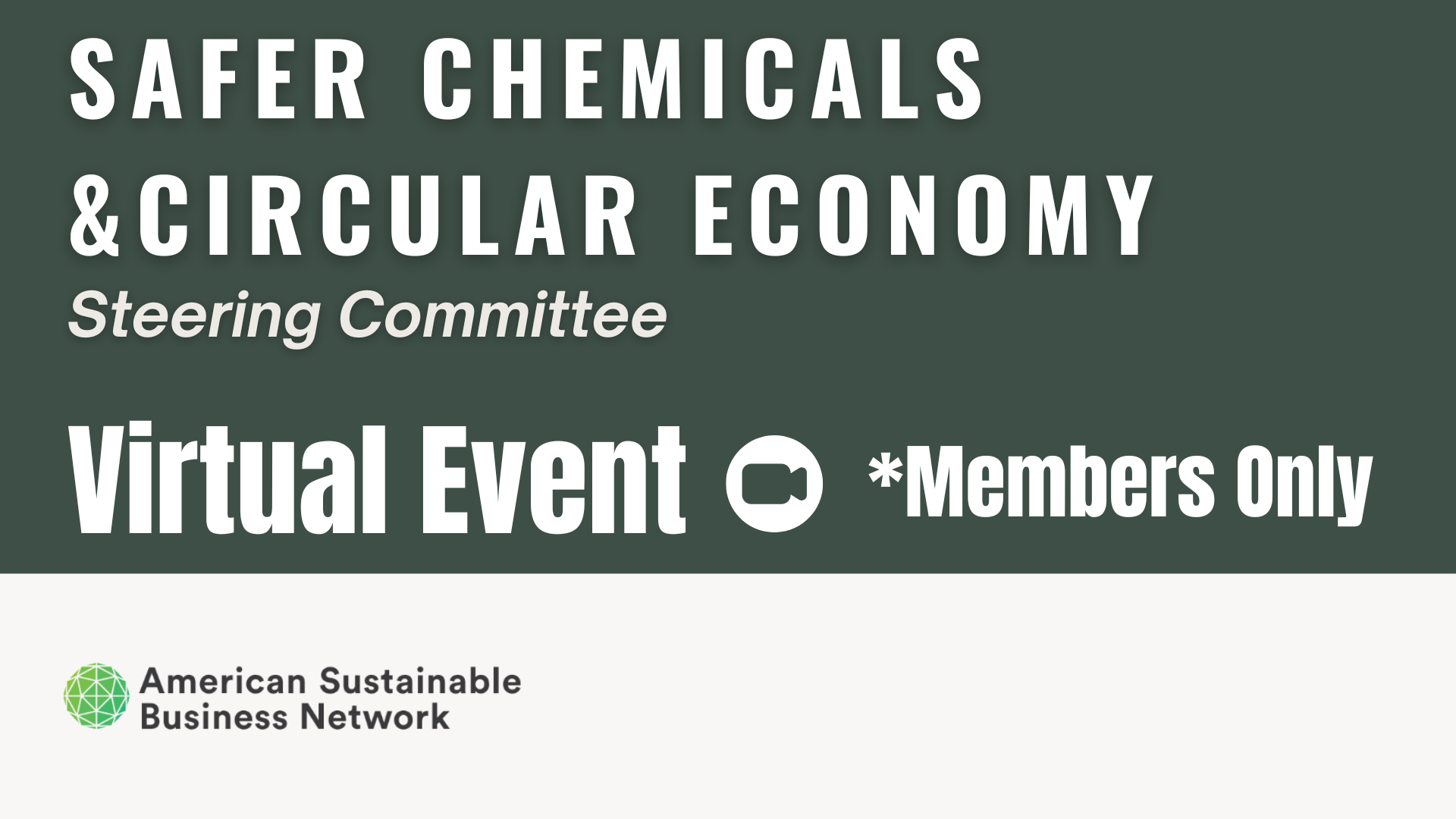 Safer Chemicals &amp; Circular Economy Steering Committee