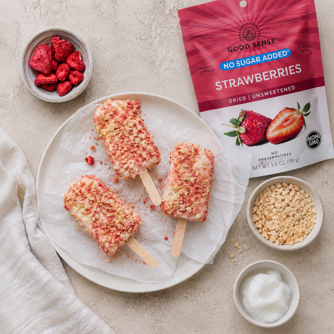 SUMMER PROTEIN STRAWBERRY POPS