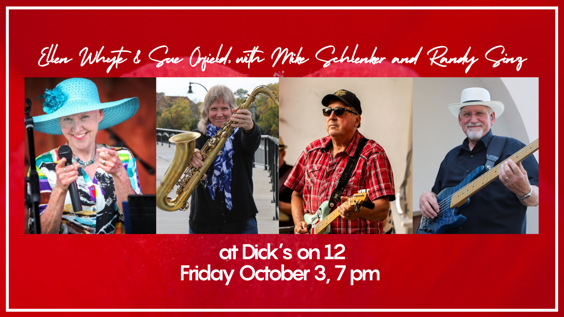 Oct. 3 - Ellen Whyte & Sue Orfield w/Mike Schlenker and Randy Sinz at Dick's on 12