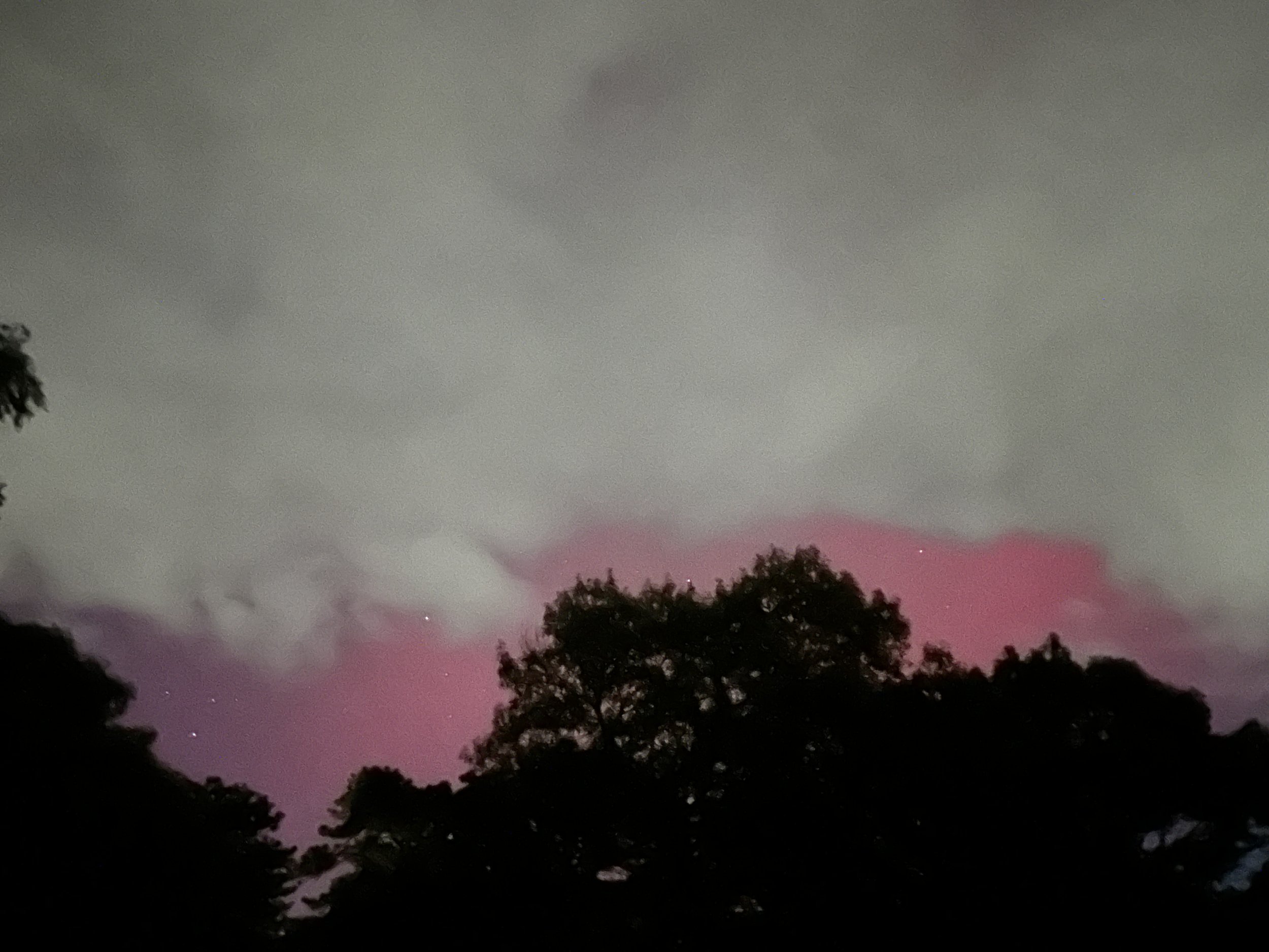 NORTHERN LIGHTS & CLOUDS CAPE COD digital photograph