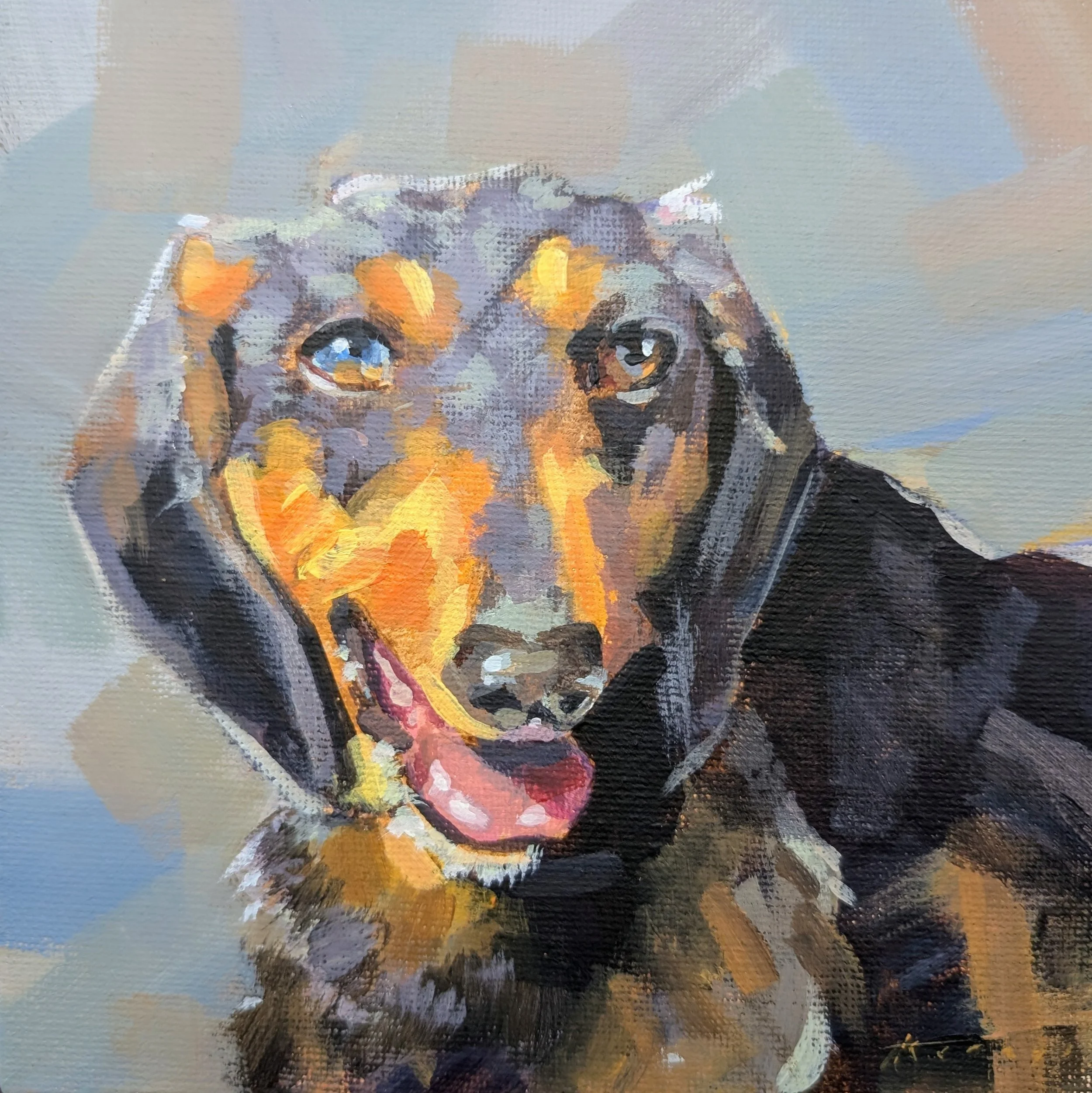 Acrylic on canvas, 6x6"