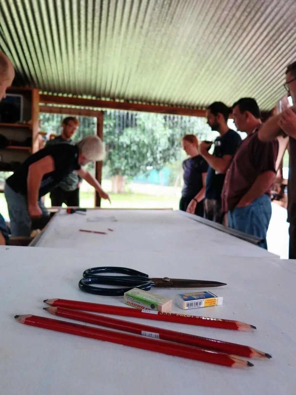 The group gathered ready to begin the workshop.