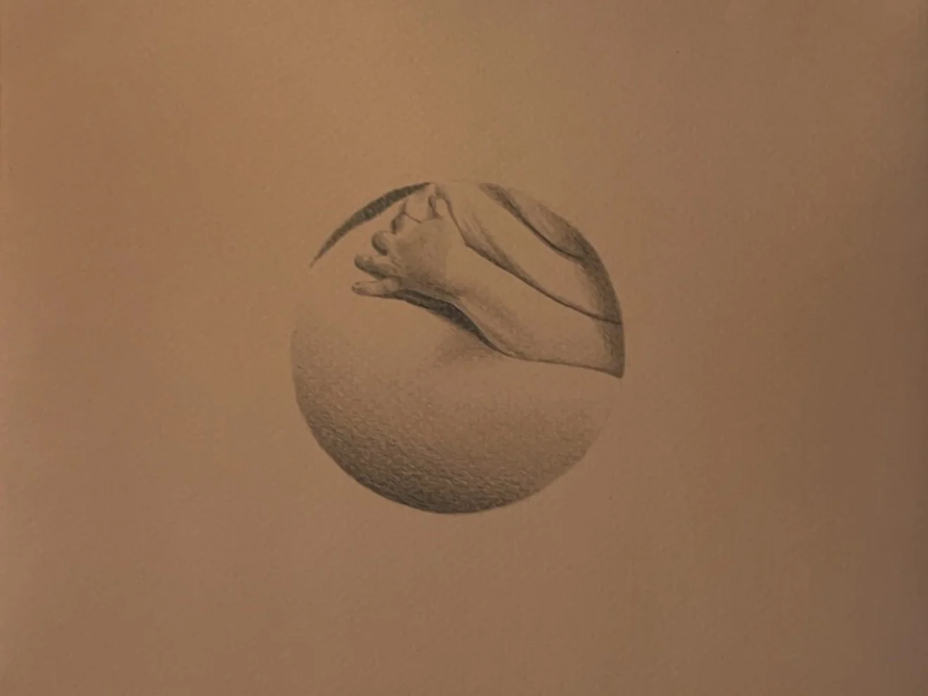   Tight   Graphite on Paper  6” x 8”  2024  Sold 