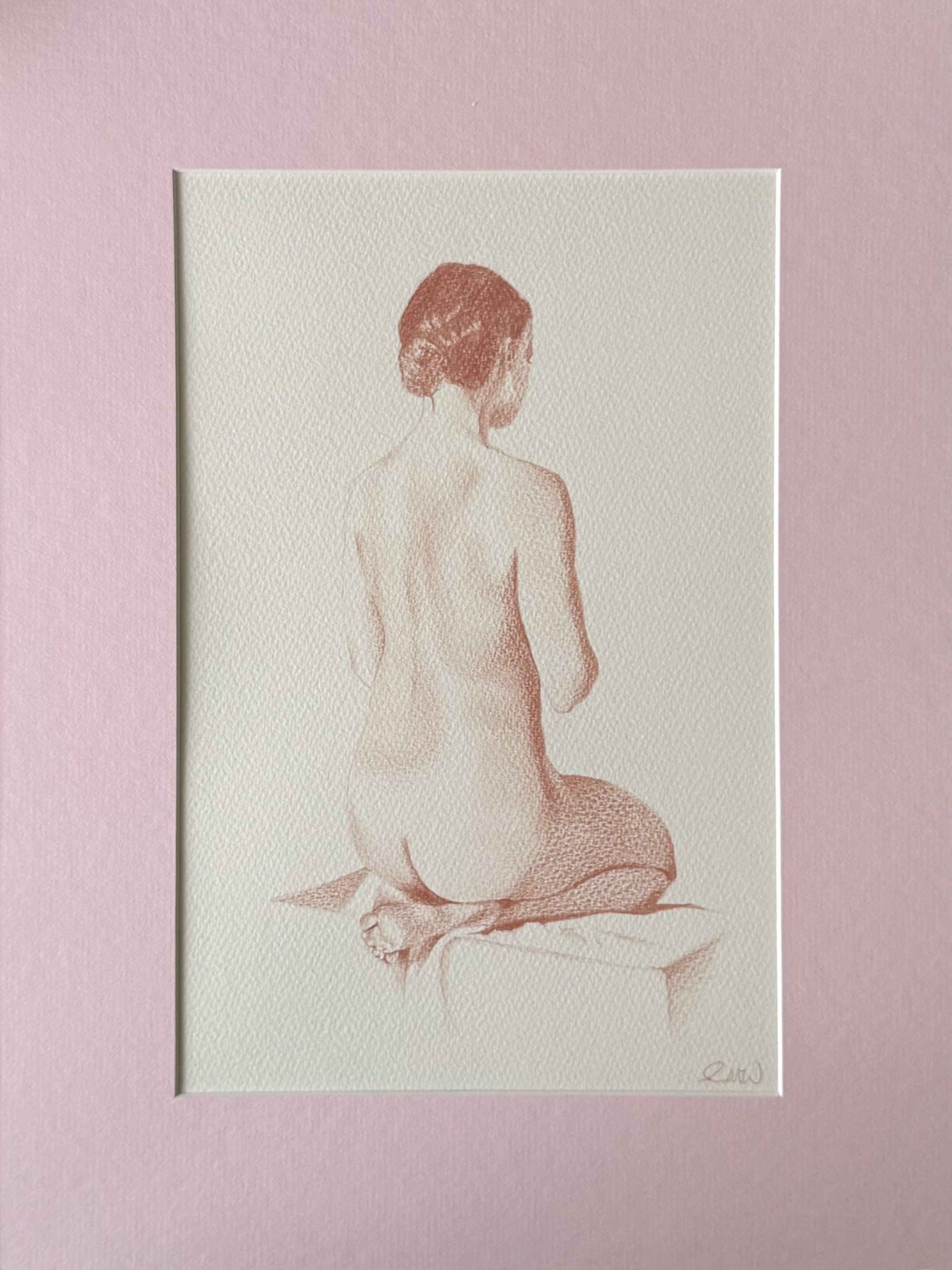   Pink Lady I   Colored Pencil on Archival Paper  8” X 12” inside 12” X 16” Pink Matboard   2025  Available Upon Inquiry  