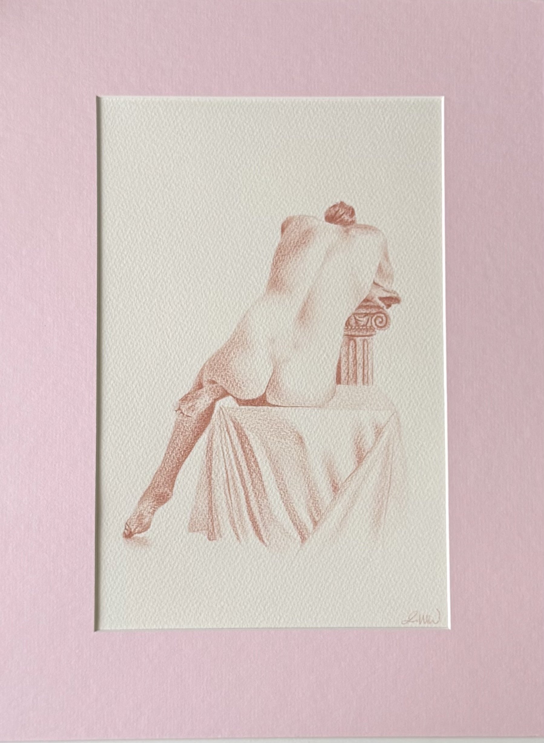   Pink Lady II   Colored Pencil on Archival Paper  8” X 12” inside 12” X 16” Pink Matboard   2025  Available Upon Inquiry  