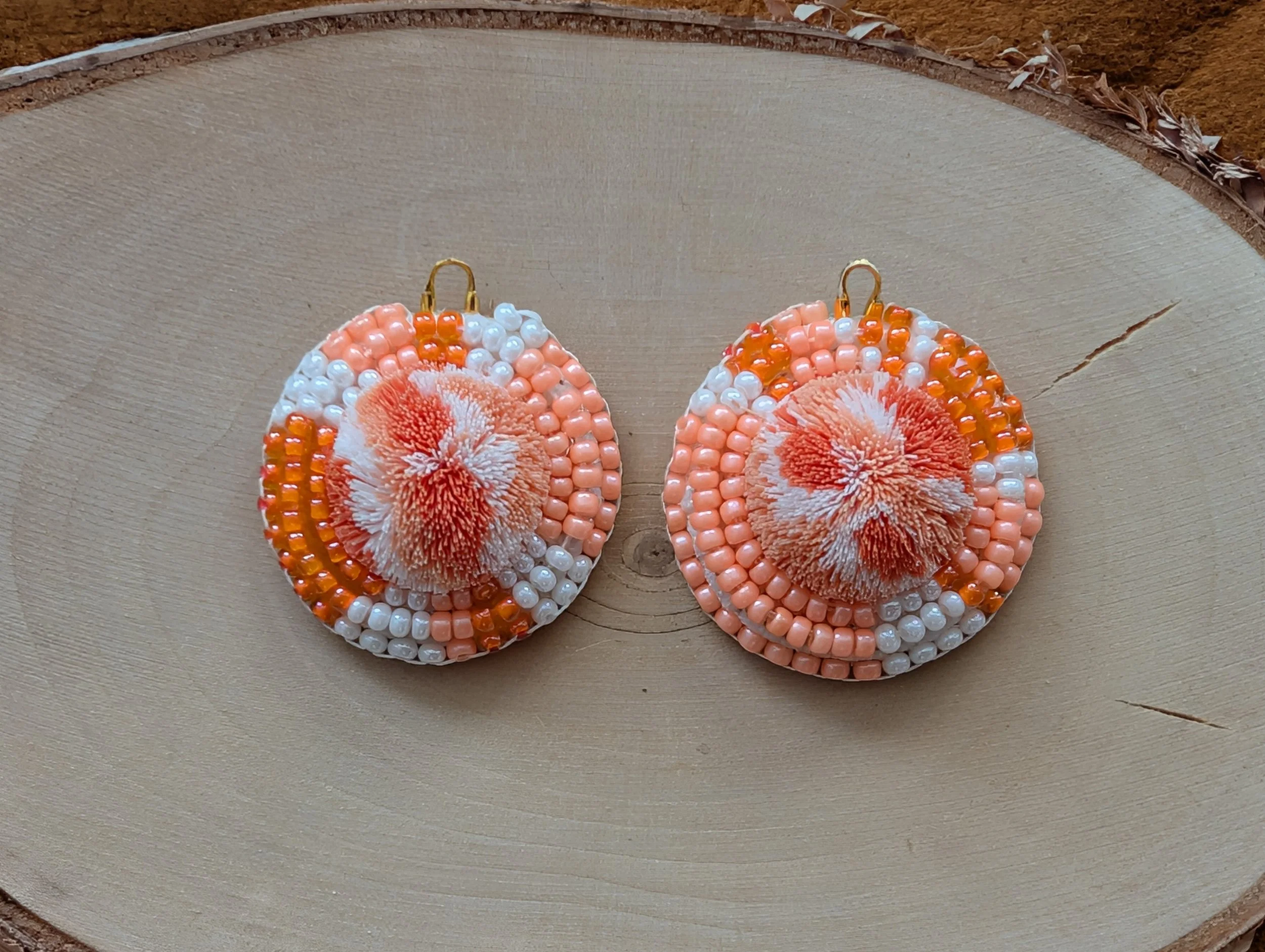 Orange Tie dye Tufts