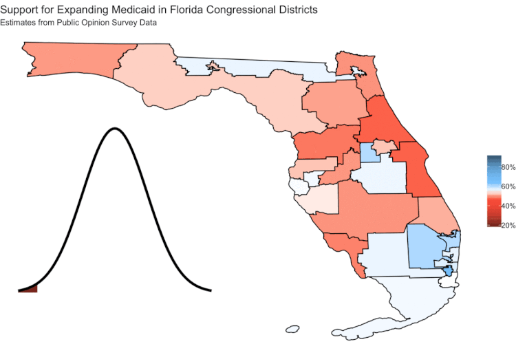 Multilevel regression with post-stratification, 2018