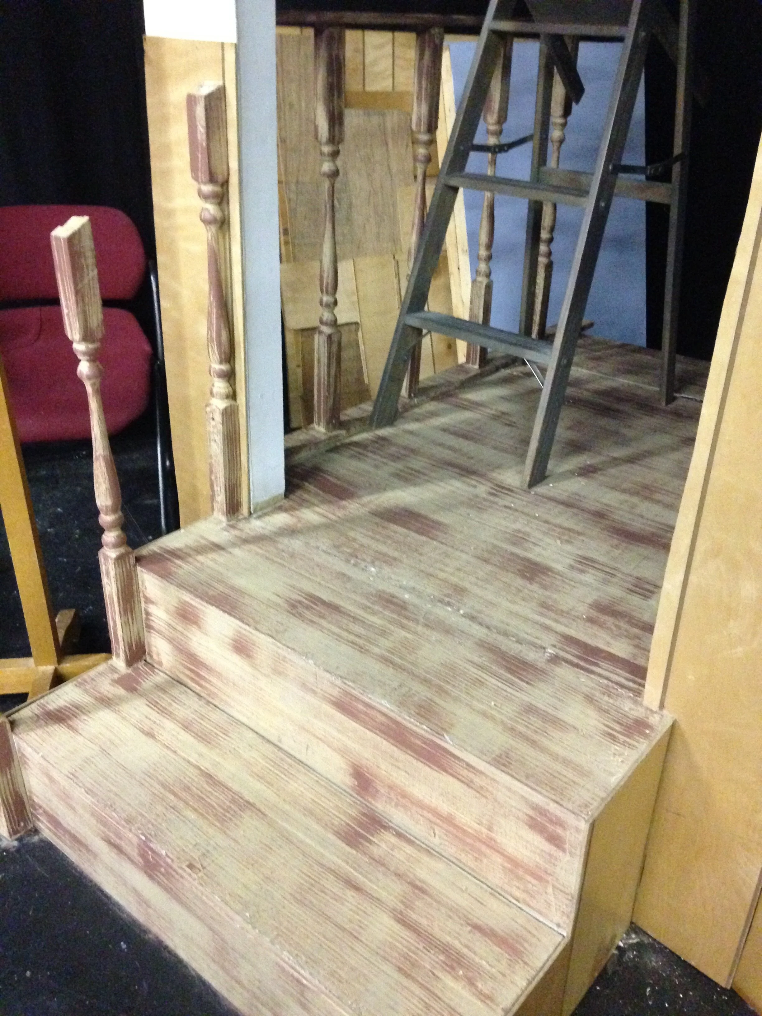 Front steps after paint touches