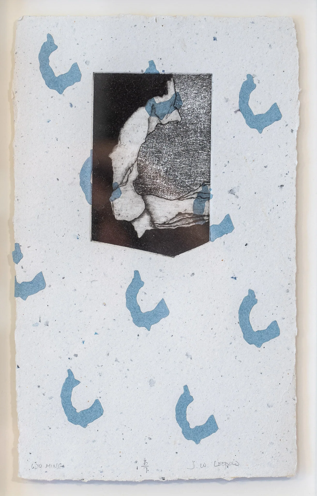 Leopold - Untitled, Copper Etching and Chine Colle on Handmade paper 12x15 in.jpg