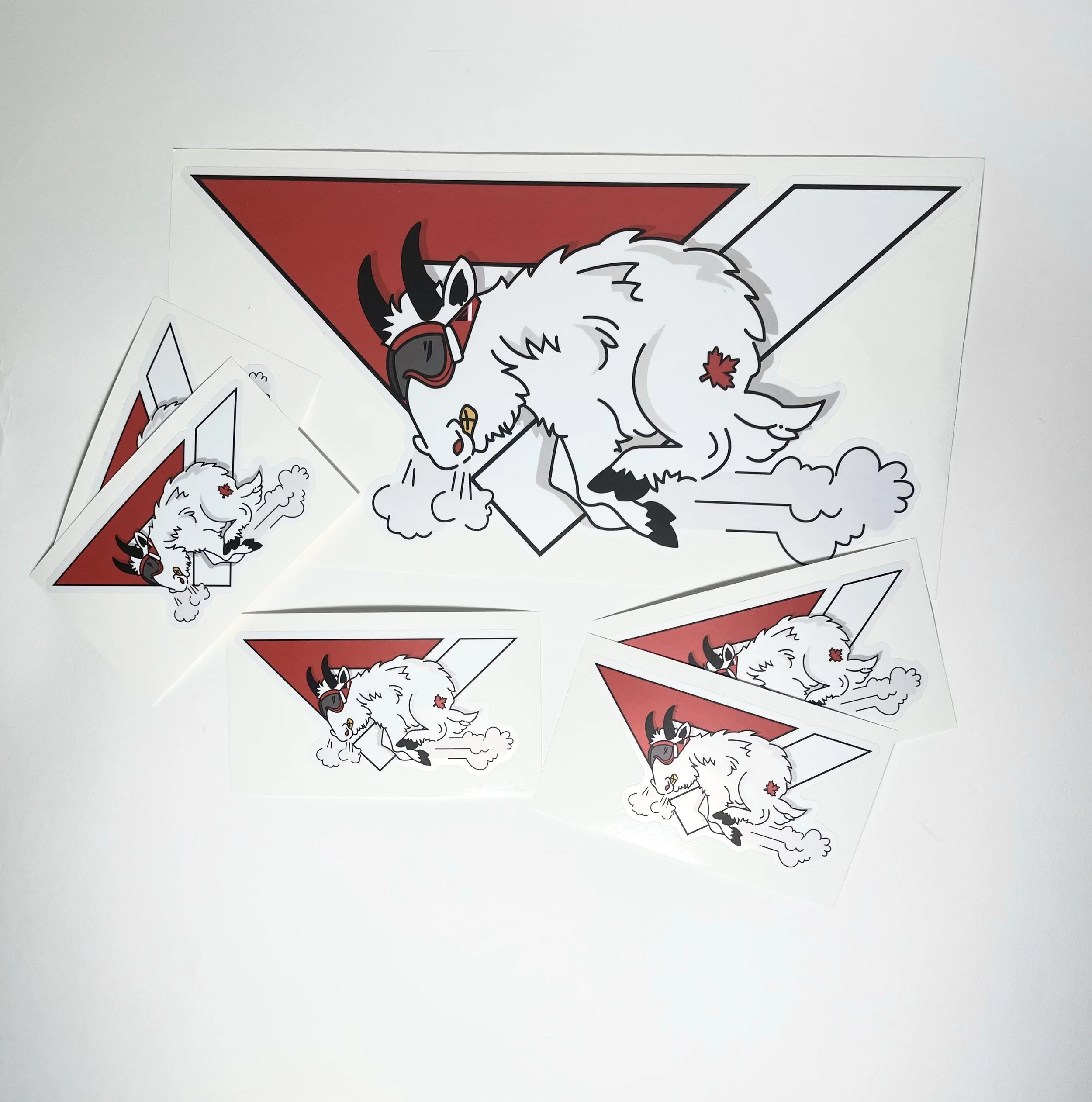 FlowVision™ Canadian Mascot Stickers (Rocky)