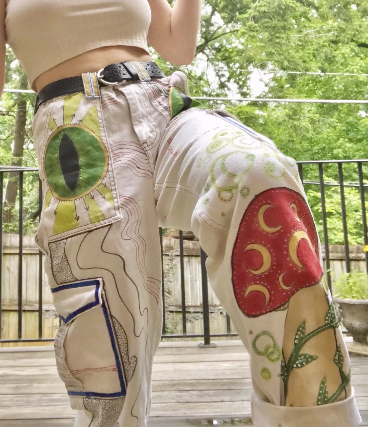 White Utility Pants (Image 3/4)