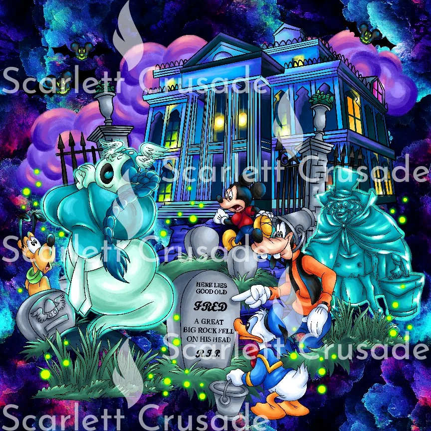 Mouse Haunted Mansion Panels
