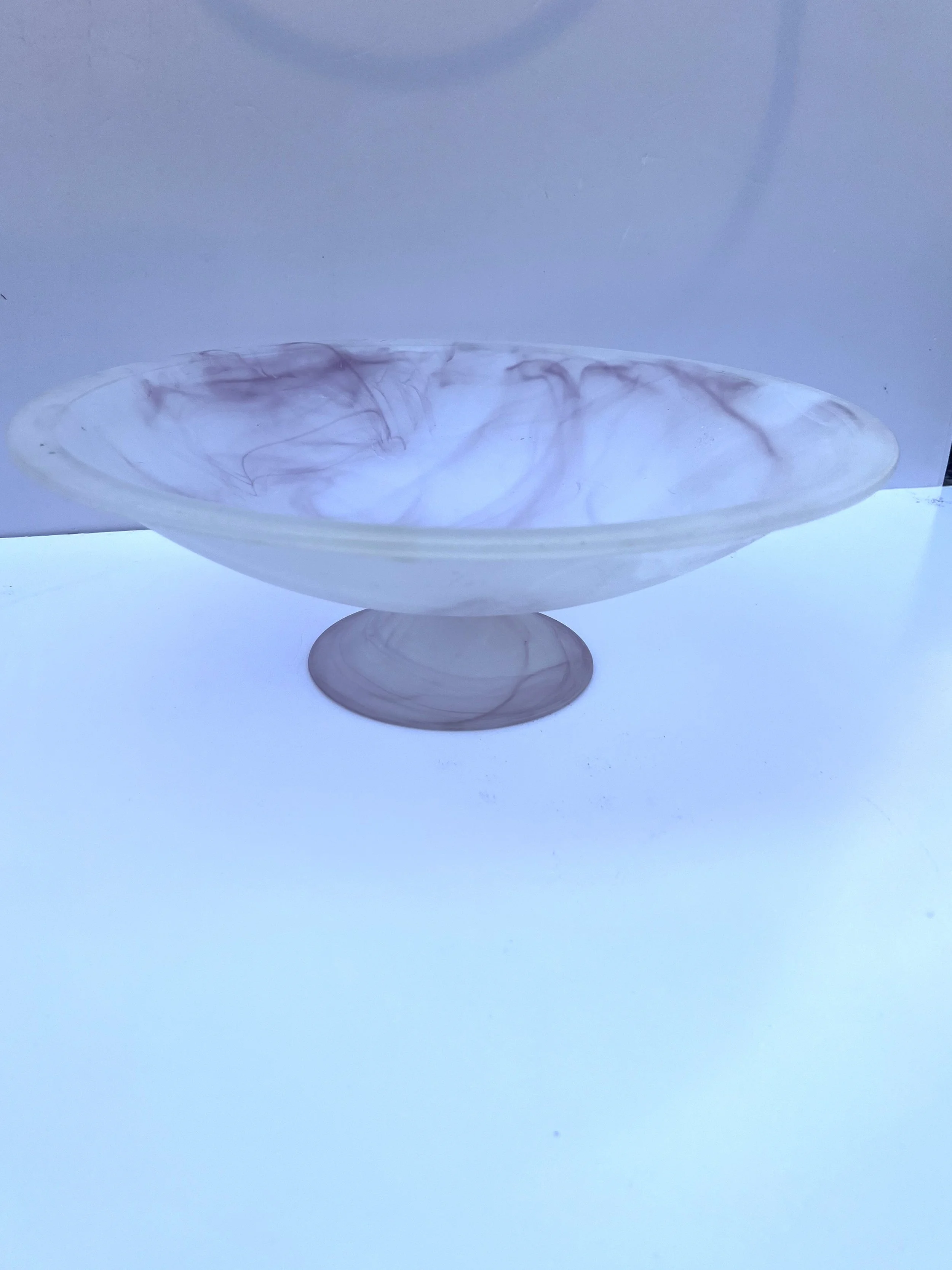 Large Frosted Light Pink Hand Blown Glass Bowl Turkey5.jpeg